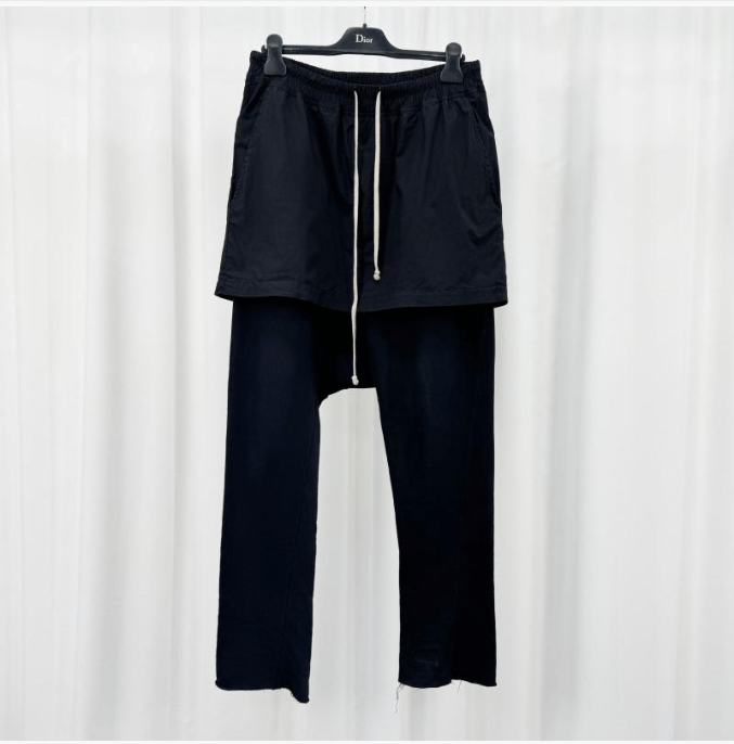 Rick Owens Rick Owens Black Layered Cargo Pants Size US 28 / EU 44 - 2 Thumbnail