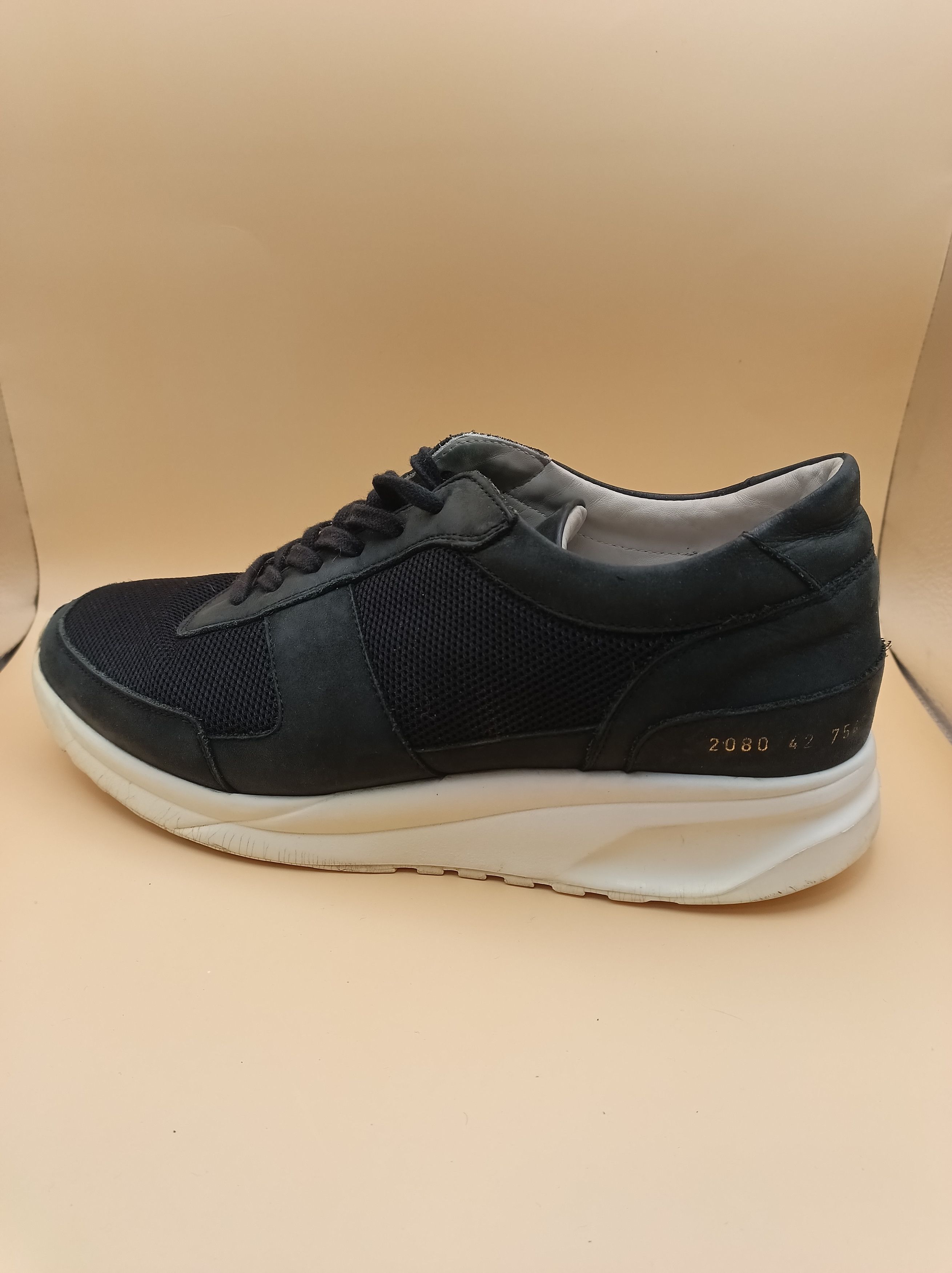 Common Projects Common Projects Black Suede/Nylon Lace Up Sneakers EU 42 Size US 9 / EU 42 - 5 Thumbnail