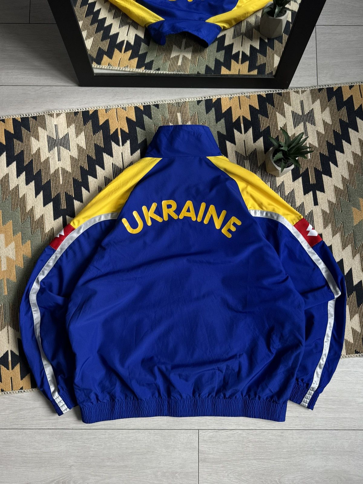 Lotto Sport Vintage Lotto Ukraine 2006-08 Soccer Jacket Blockcore Size US XXL / EU 58 / 5 - 2 Thumbnail