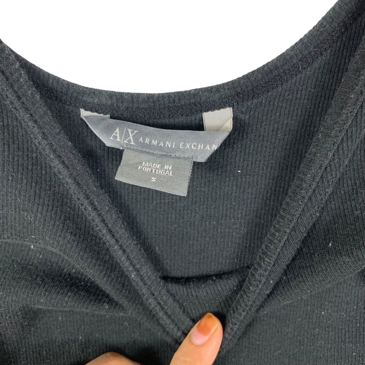 Armani Exchange ARMANI EXCHANGE ITALY Emporio Giorgio Plain Tank Top Tee Size S / US 4 / IT 40 - 7 Thumbnail