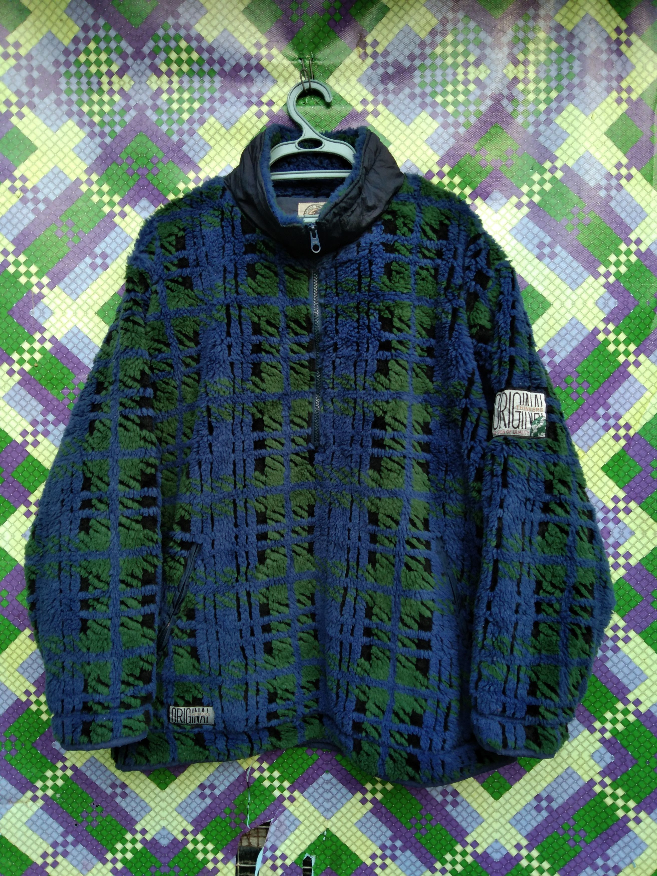 Japanese Brand ORIGINAL THINKER HAIF-ZIP FLEECE JACKET Size US L / EU 52-54 / 3 - 1 Thumbnail