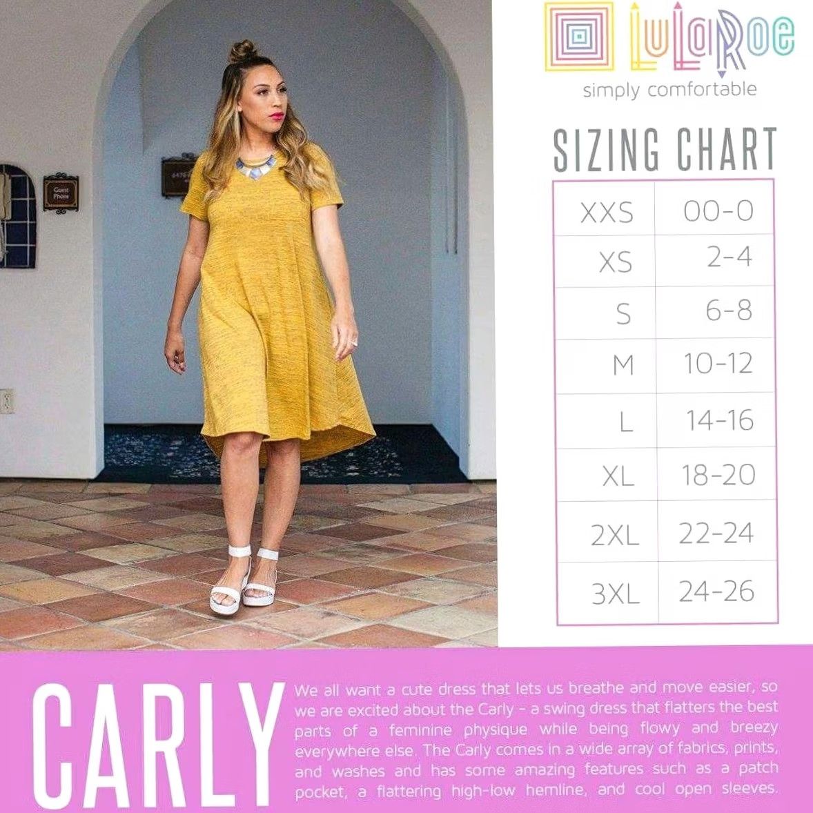 Vintage Lularoe Carly Dress Solid Gray 2XS Swing Tunic Dress Women XS? Size XXS / US 00 / IT 34 - 7 Thumbnail
