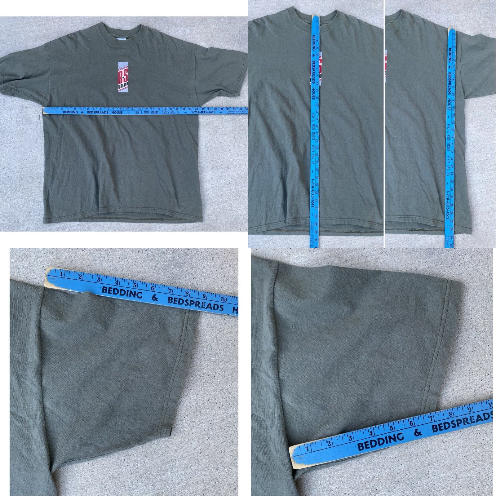Vintage VINTAGE Redsand Made In USA T Shirt California Surf Skate Size XL Green 90s 1990s Graphic Print Front Back Mens Shortsleeve Size US XL / EU 56 / 4 - 11 Thumbnail