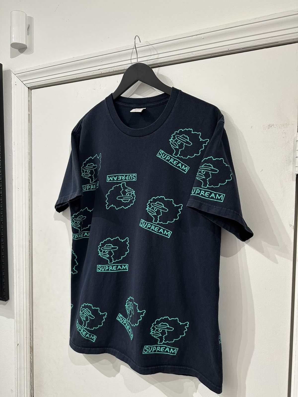 Supreme Supreme Gonz Heads All-Over Print T-Shirt Navy Size L Size US L / EU 52-54 / 3 - 2 Thumbnail