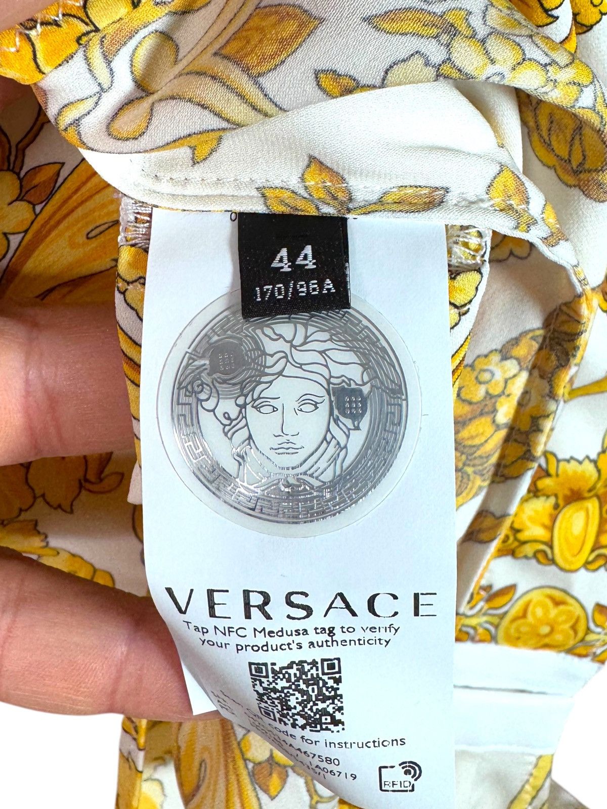 Versace Versace Baroque Silk Bodysuit Size 44 – New with Tags Size M / US 6-8 / IT 42-44 - 8 Thumbnail