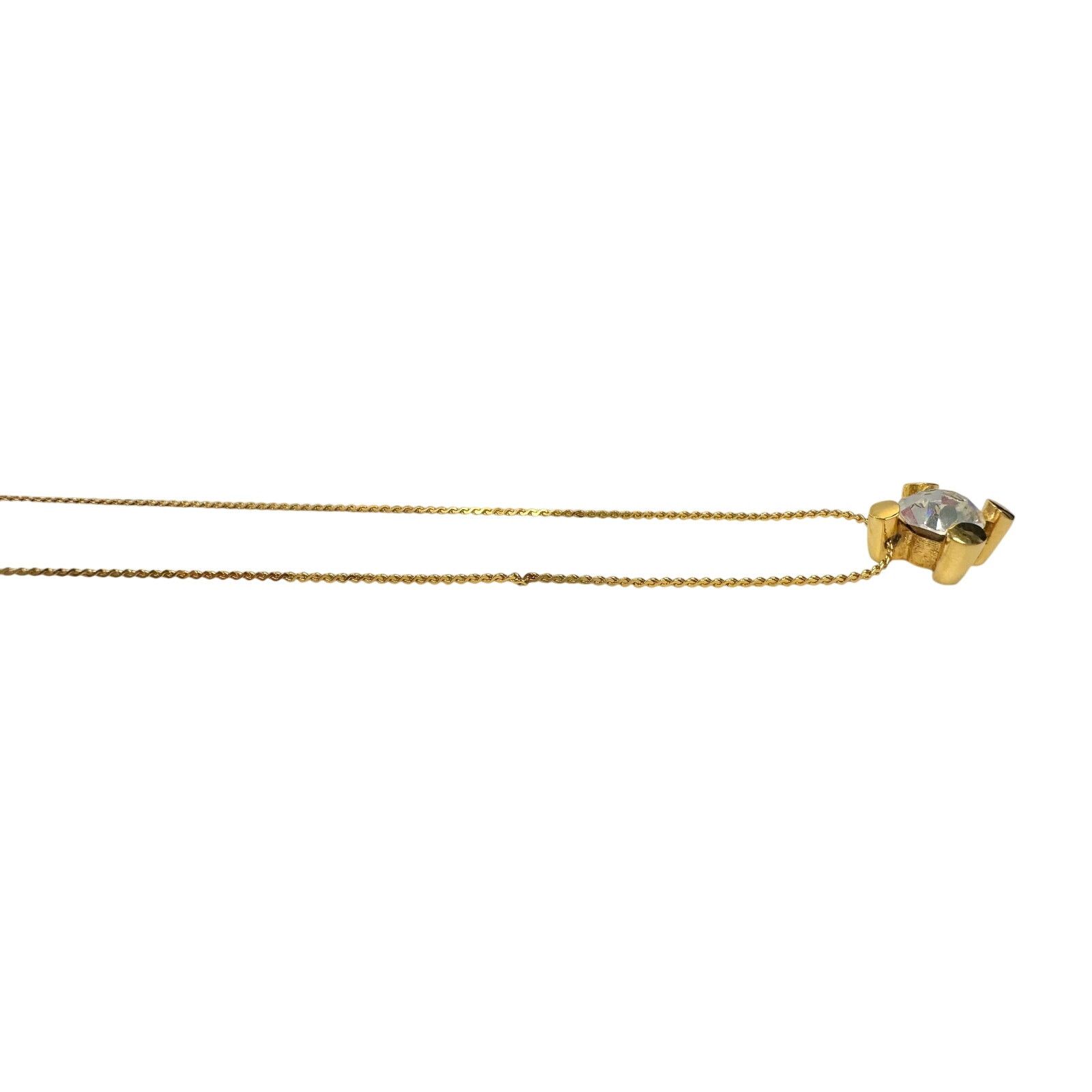 Givenchy Givenchy Crystal/White Gemstone Gold Plated Necklace Size ONE SIZE - 7 Thumbnail