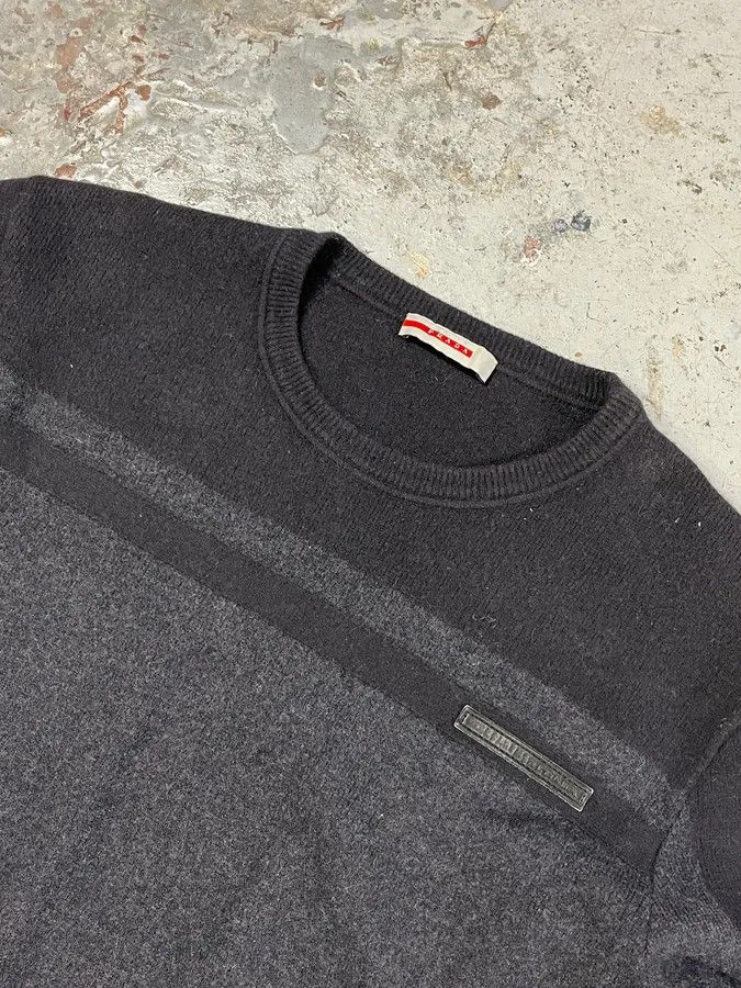 Prada AW2006 Prada Grey & Black Wool Sweater Size US M / EU 48-50 / 2 - 5 Thumbnail