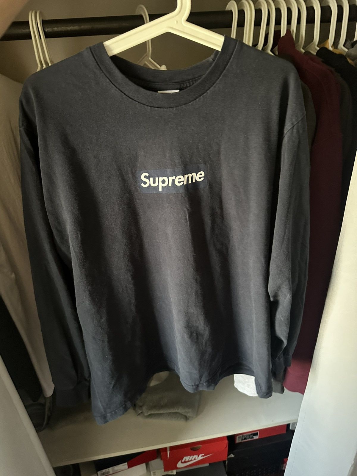 Supreme Long Sleeve Box Logo | Grailed
