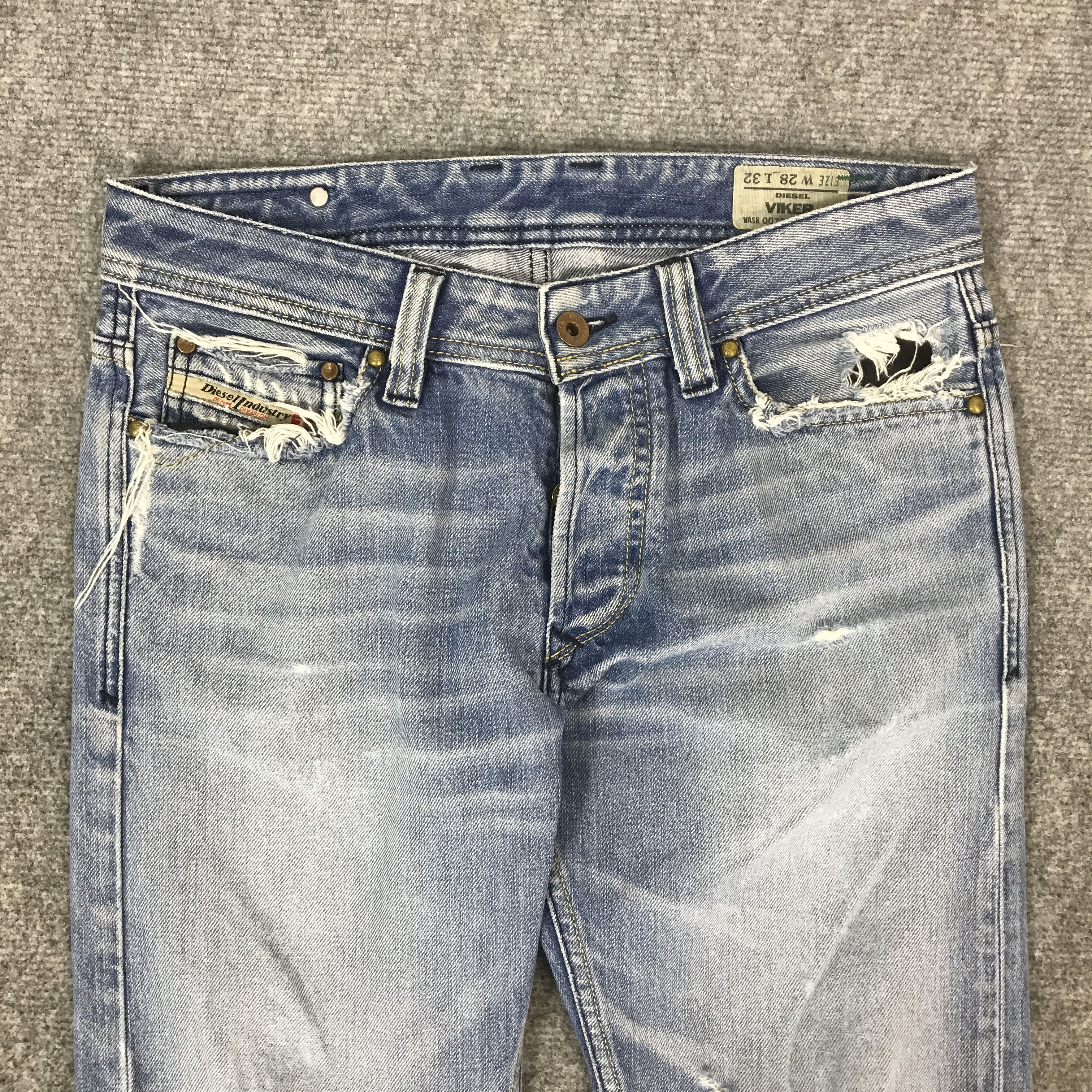 Diesel DIESEL INDUSTRIES DISTRESSED DENIM K54B16 Size US 29 - 2 Thumbnail