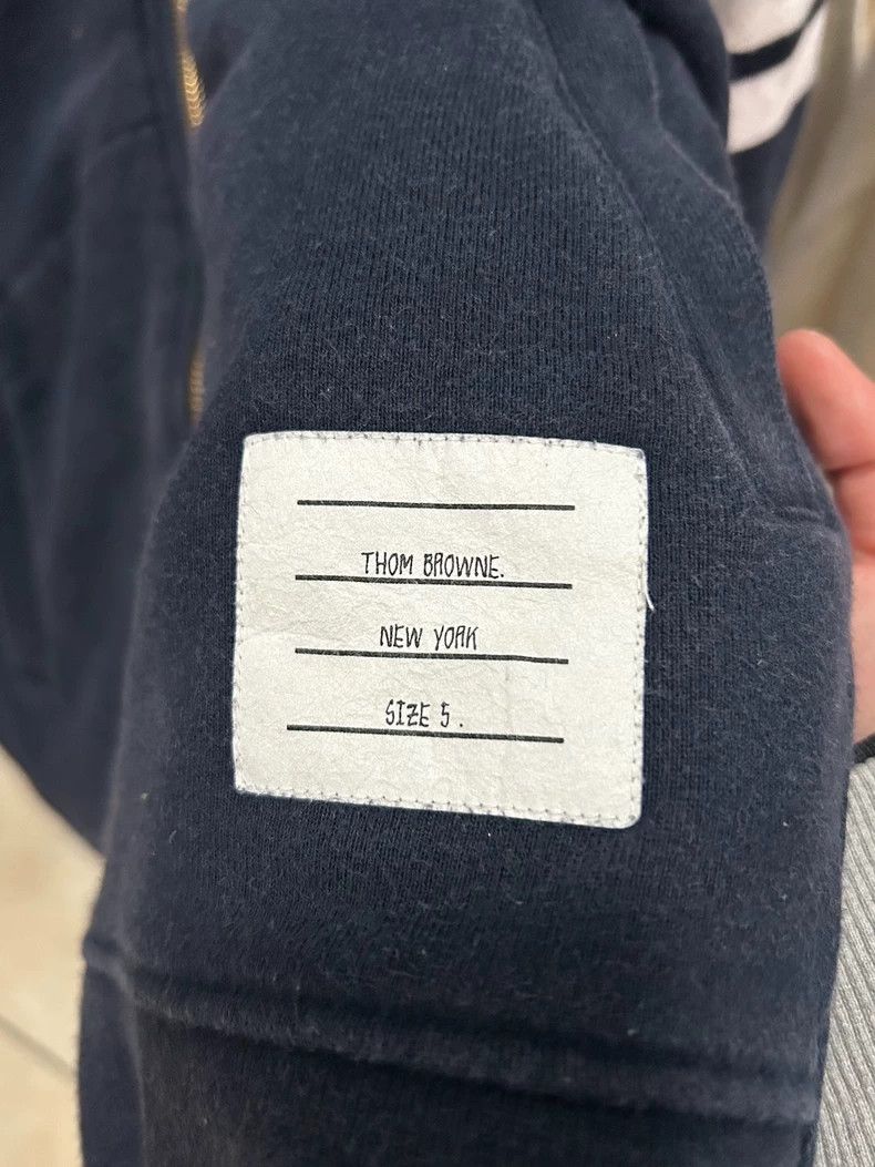 Thom Browne thom browneClassic four-stripe blue hooded jacket 2503-Nex Size US XXL / EU 58 / 5 - 4 Thumbnail