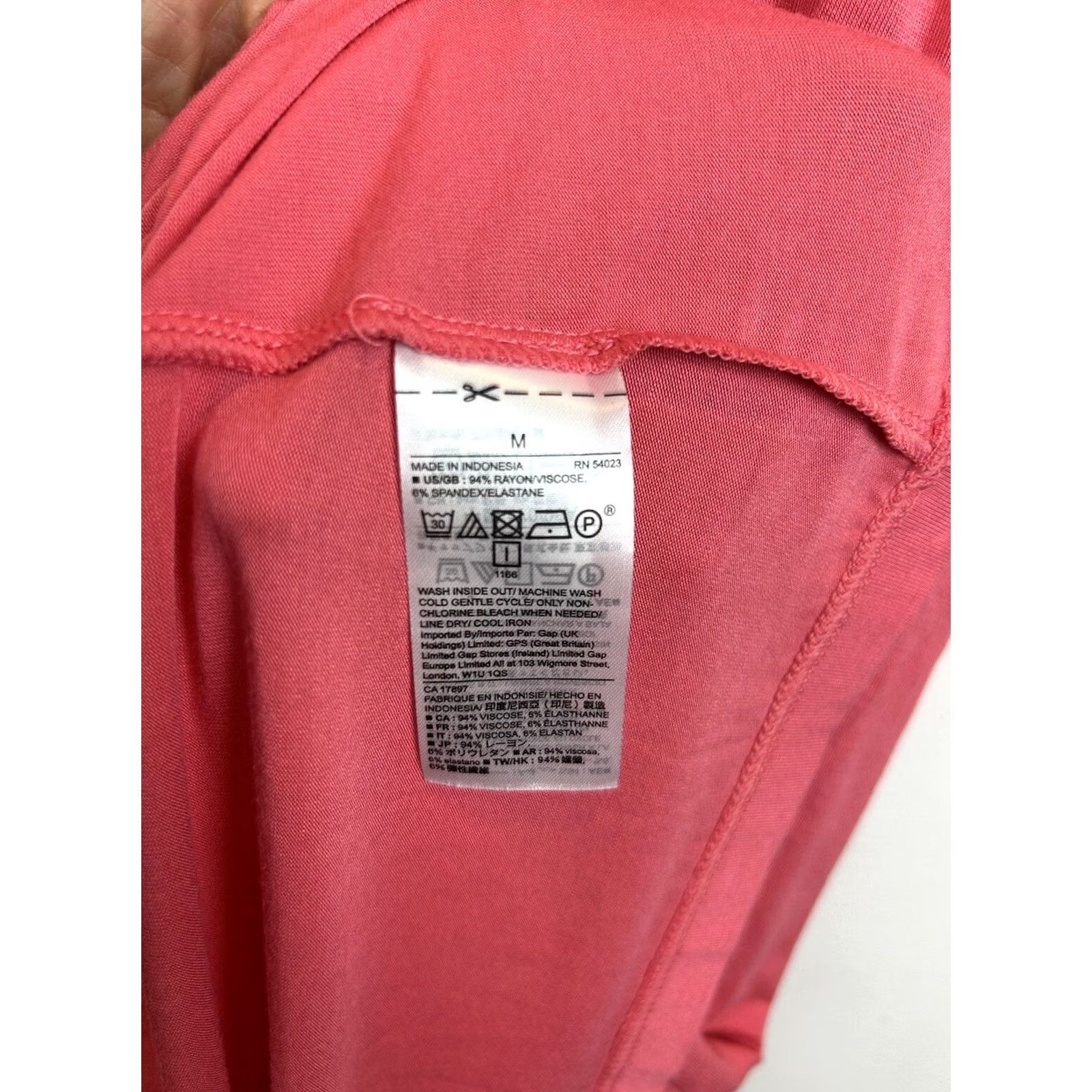 Gap Gap Dress Tank Maxi Knit Women M Pink Coral Orange Soft Pullover Read Pattern Solid Vintage: No Tall Womens Midi? Size M / US 6-8 / IT 42-44 - 7 Thumbnail