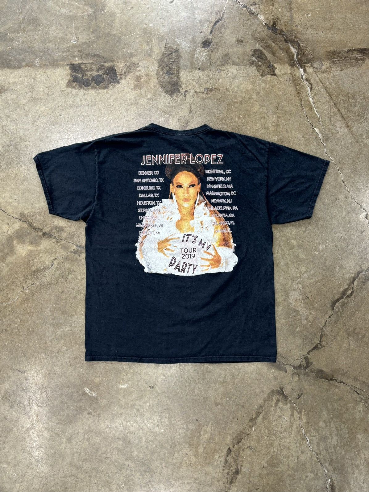 Band Tees × Vintage Jennifer Lopez Tour 2019 Its My Party Tee XL Size US XL / EU 56 / 4 - 5 Thumbnail