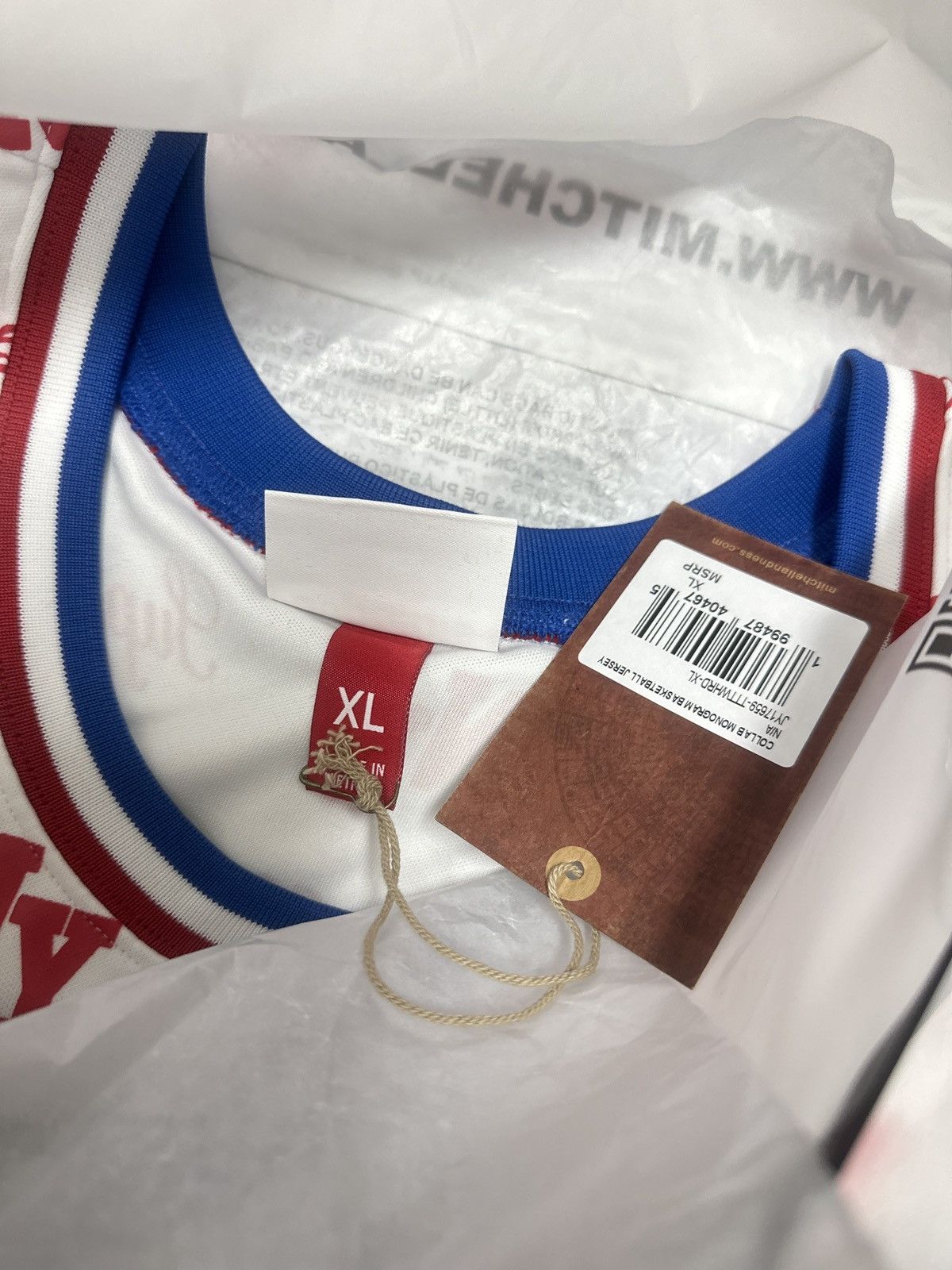 Supreme Supreme Mitchell & Ness Monogram Basketball Jersey White Size US XL / EU 56 / 4 - 7 Thumbnail