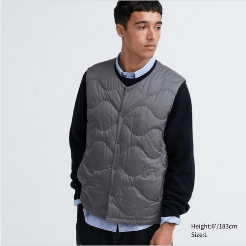 Ultra Light Down Wave-Quilted Jacket