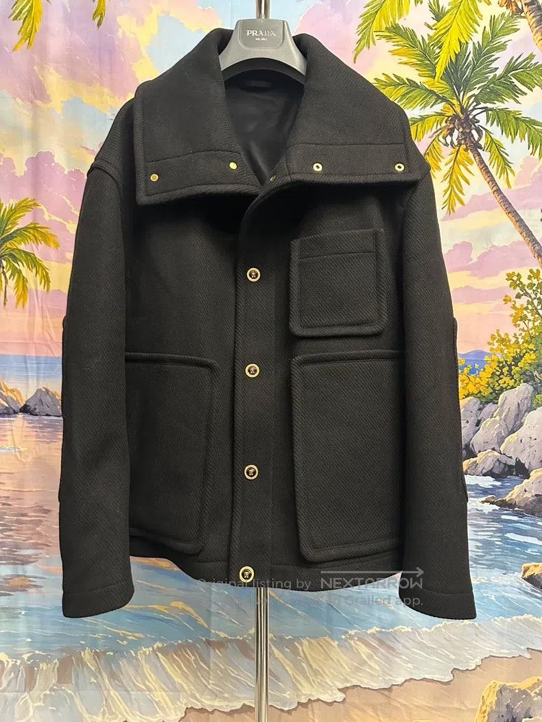 Versace Versace Wool and cashmere jacket coat Size US L / EU 52-54 / 3 - 2 Thumbnail