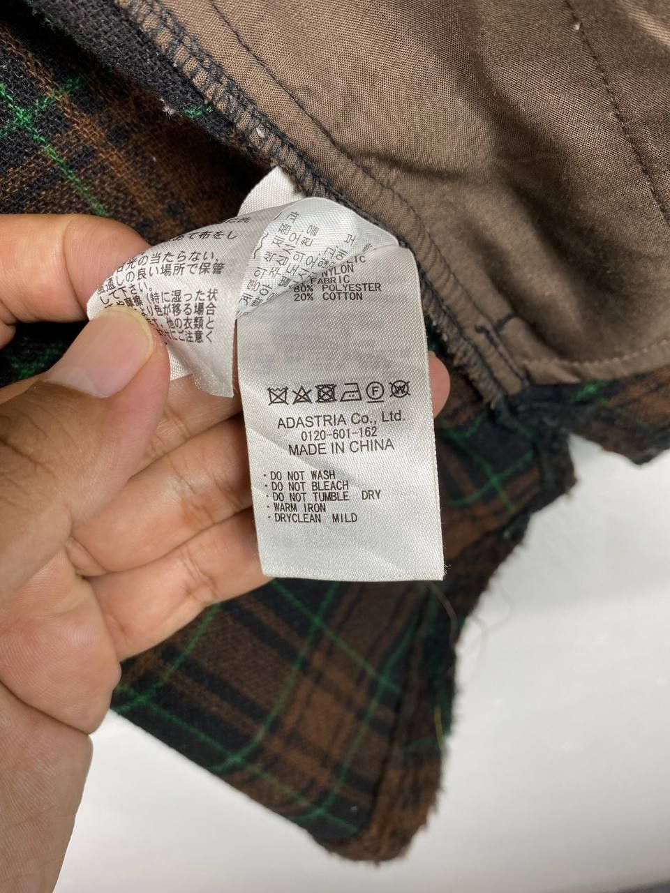 Japanese Brand niko and japanese brand shadow plaid wool jacket Size US XXL / EU 58 / 5 - 7 Thumbnail