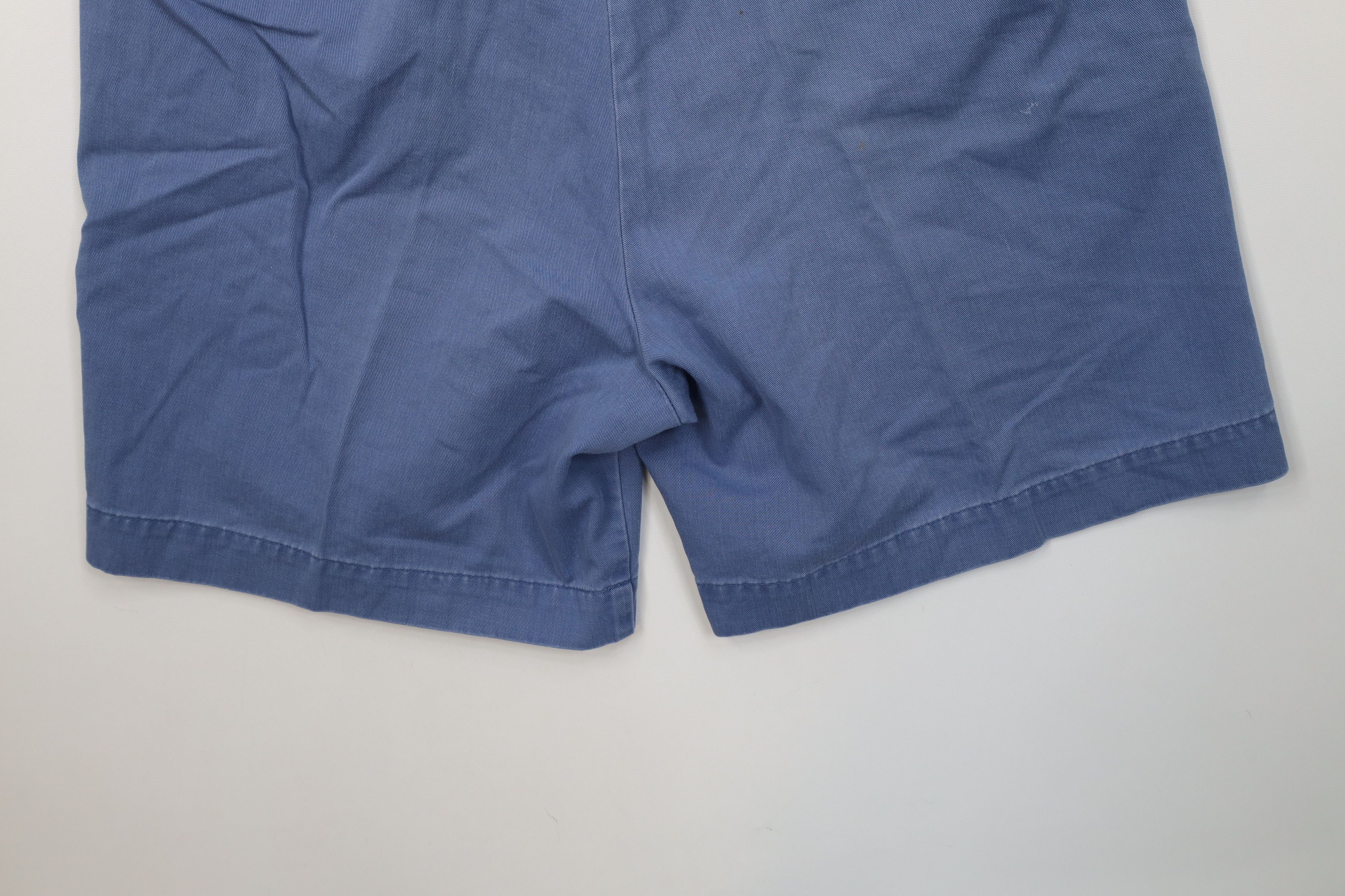 Polo Ralph Lauren Vintage 90s Ralph Lauren Above Knee Chino Shorts Blue Cotton Size US 34 / EU 50 - 11 Thumbnail
