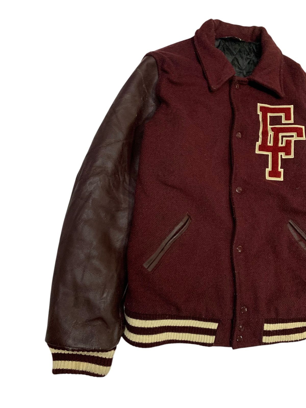 Japanese Brand 🔥COREFIGHTER WOOL/LEATHER VARSITY JACKETS Size US XL / EU 56 / 4 - 2 Thumbnail