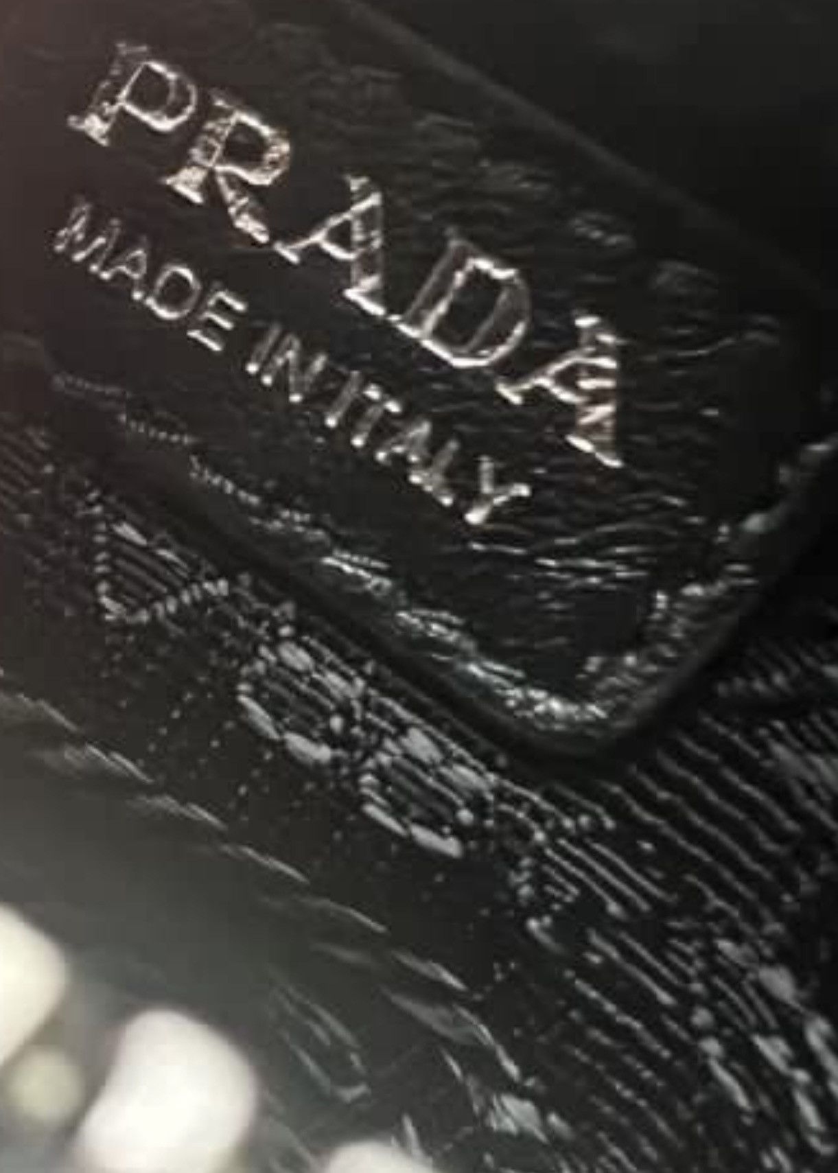 Prada Prada triangle logo lamb leather pouch bracelet Size ONE SIZE - 6 Thumbnail