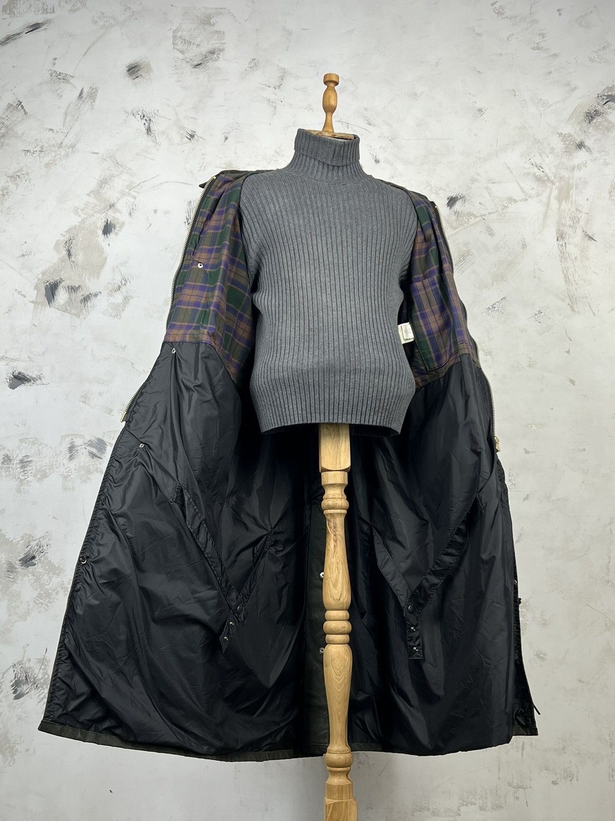 Vintage Waxed Oilskin Long Coat Outdoor Country Bushman Duster L-XL Size US L / EU 52-54 / 3 - 11 Thumbnail