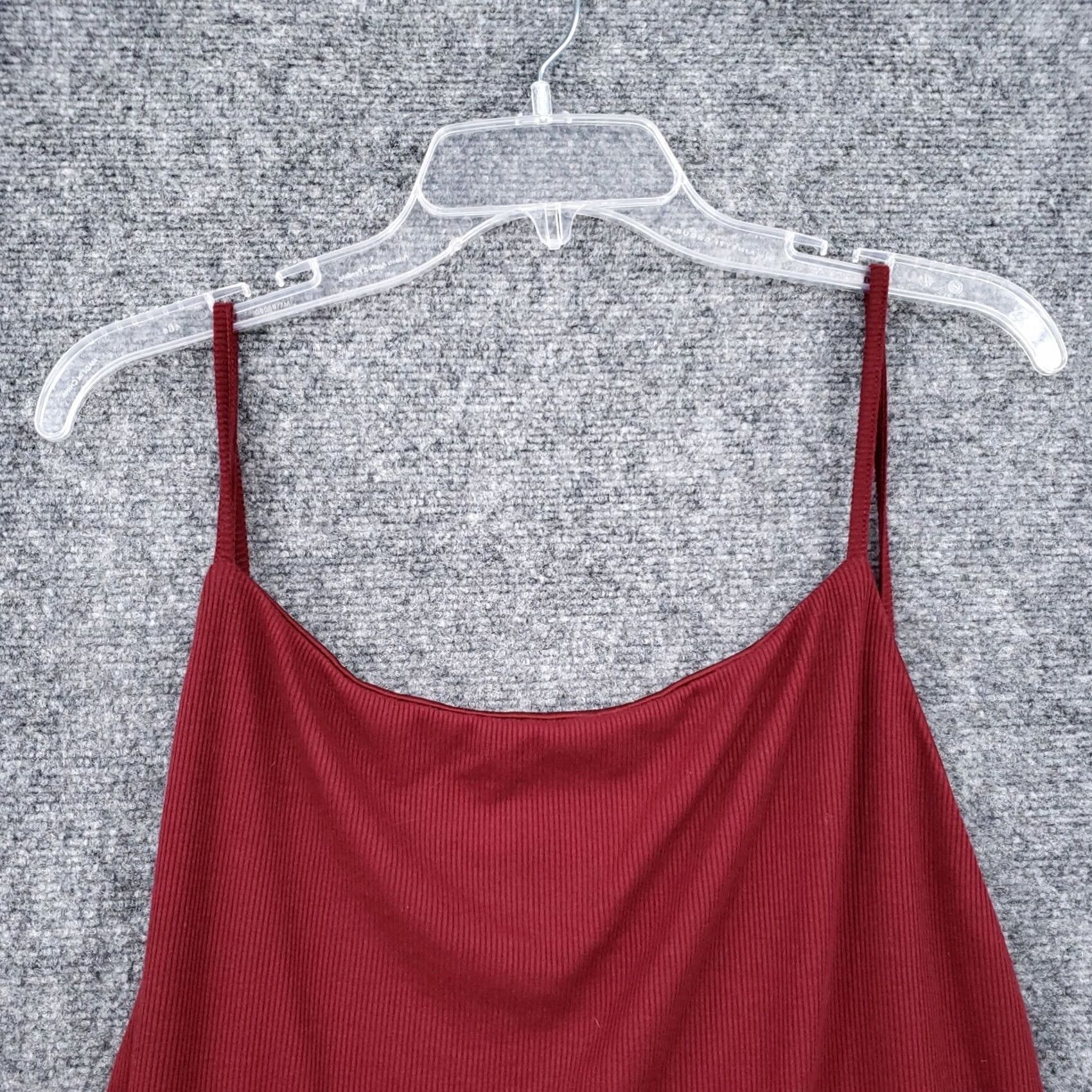 Vintage Showpo Bodysuit Womens 16 Red Shapewear Ribbed Low Back One Piece Knit Slimming Adjustable Strap Womens 16 Shapewear Size XXL / US 16-18 / IT 52-54 - 3 Thumbnail