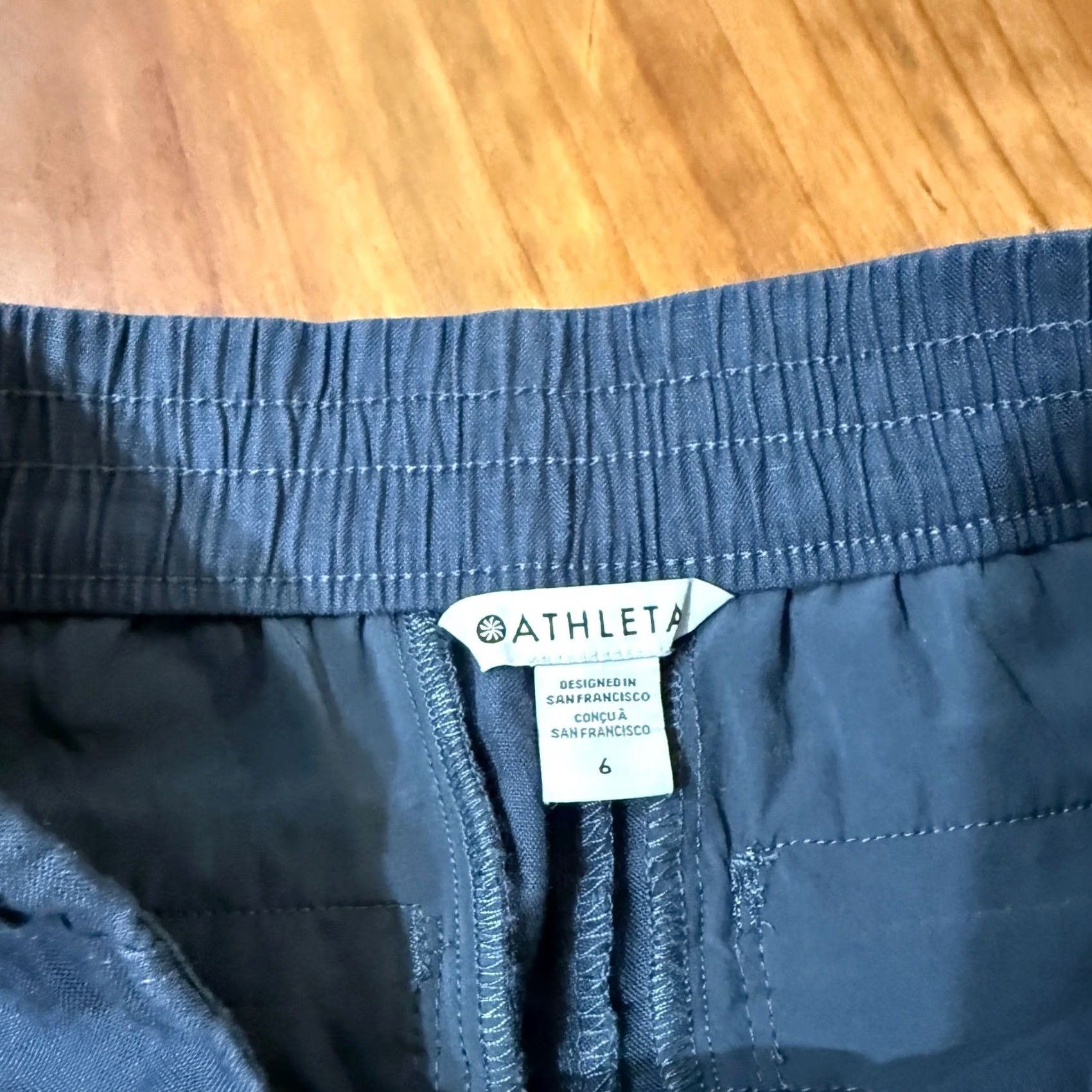 Athleta VINTAGE Athleta Women's Voyager Linen pants 6 Casual Beach 586941 V3-27 Size 29" - 4 Thumbnail