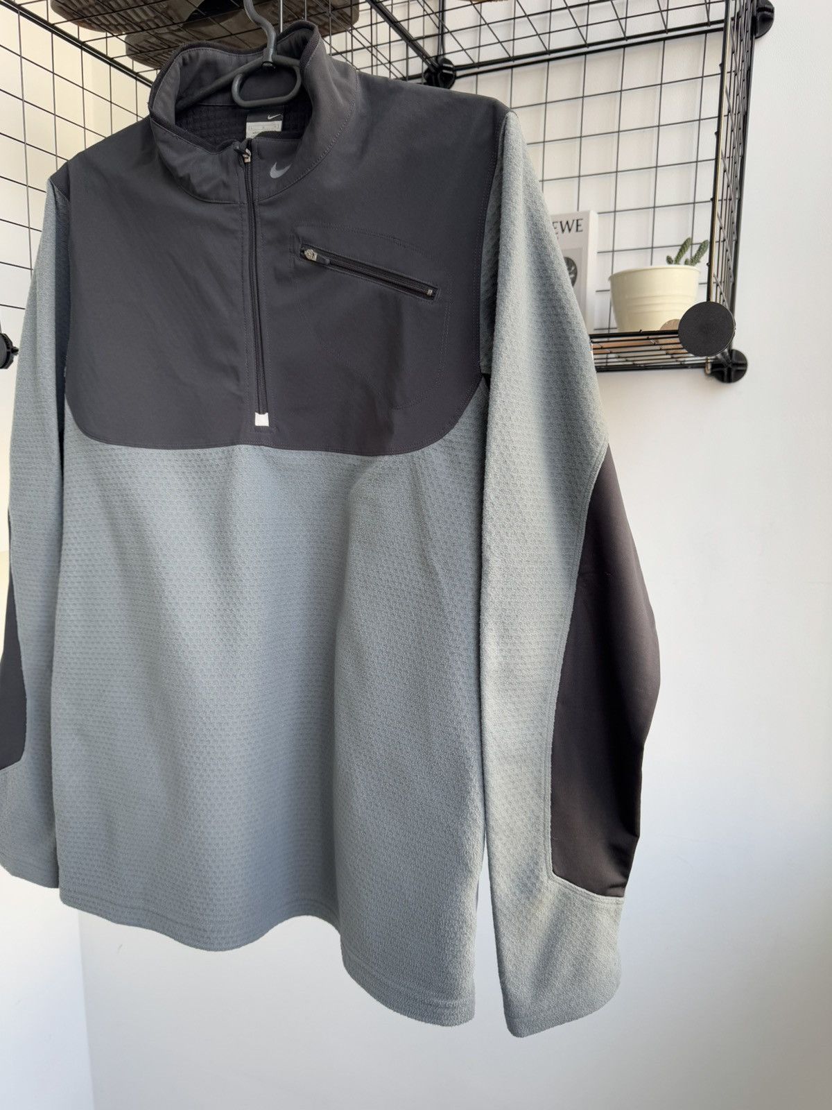 Nike × Nike ACG × Vintage Vintage Nike Fleece 1/3 Zip Jacket Nylon Gopcore Size US L / EU 52-54 / 3 - 4 Thumbnail