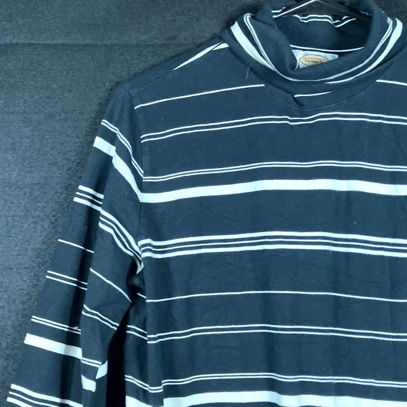 Talbots Talbots Womens Shirt Black White Striped Pullover Turtleneck Stretch Large Shirt Women Long Sleeve Winter Fall Casual Workwear Mens? Size L / US 10 / IT 46 - 4 Thumbnail