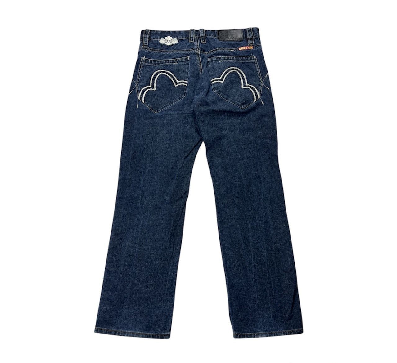 Evisu Vintage Soone denim distressed y2k selvedge jeans navy japan Size US 32 / EU 48 - 1 Thumbnail