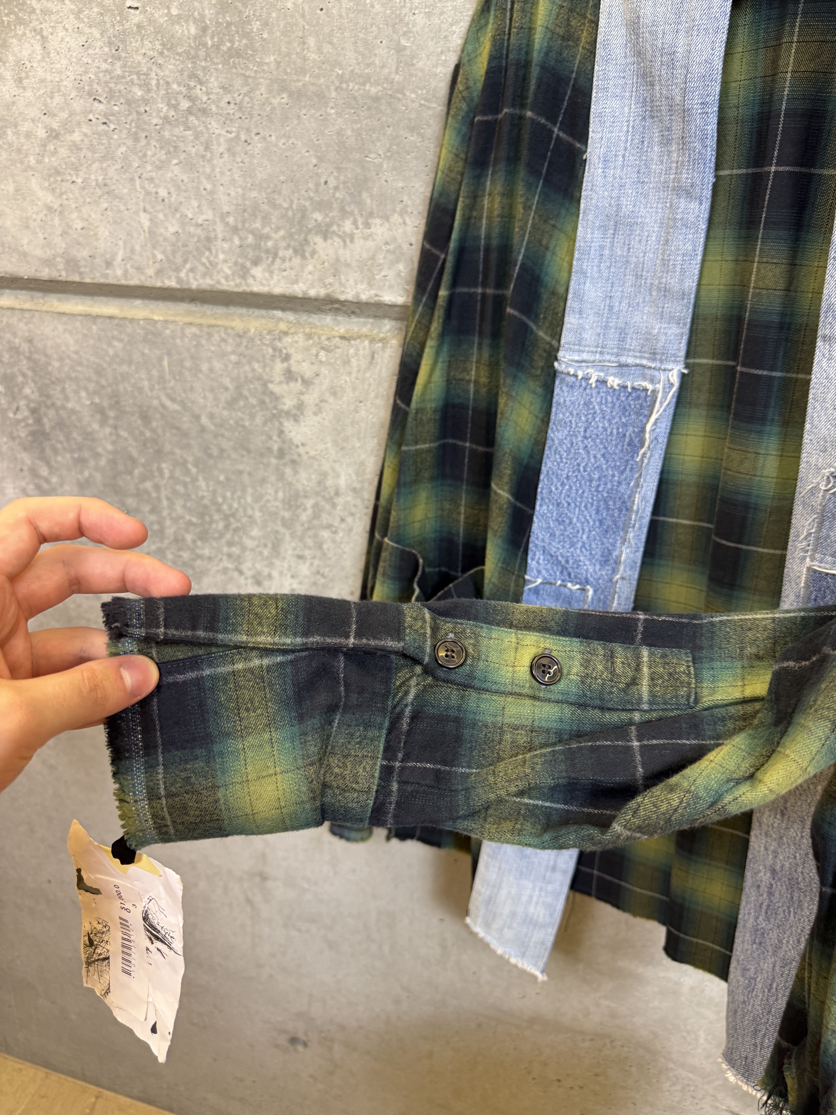 Greg Lauren $1000 Greg Lauren Green Plaid GL1 Kimono Size US L / EU 52-54 / 3 - 3 Thumbnail