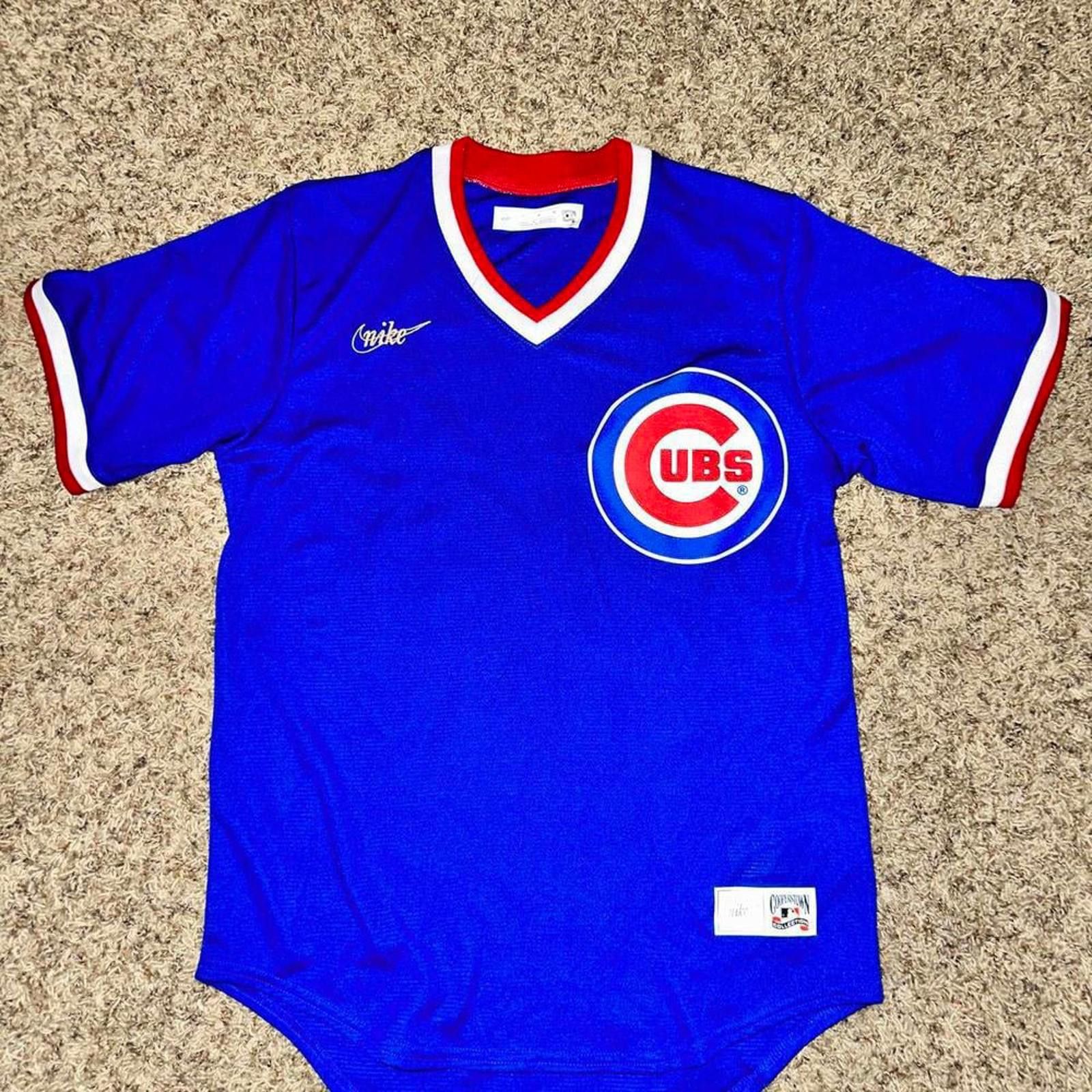 Nike Men's Cubs Ryne Sandberg Nike Royal Road Cooperstown Collection Player Jersey Size US M / EU 48-50 / 2 - 1 Thumbnail