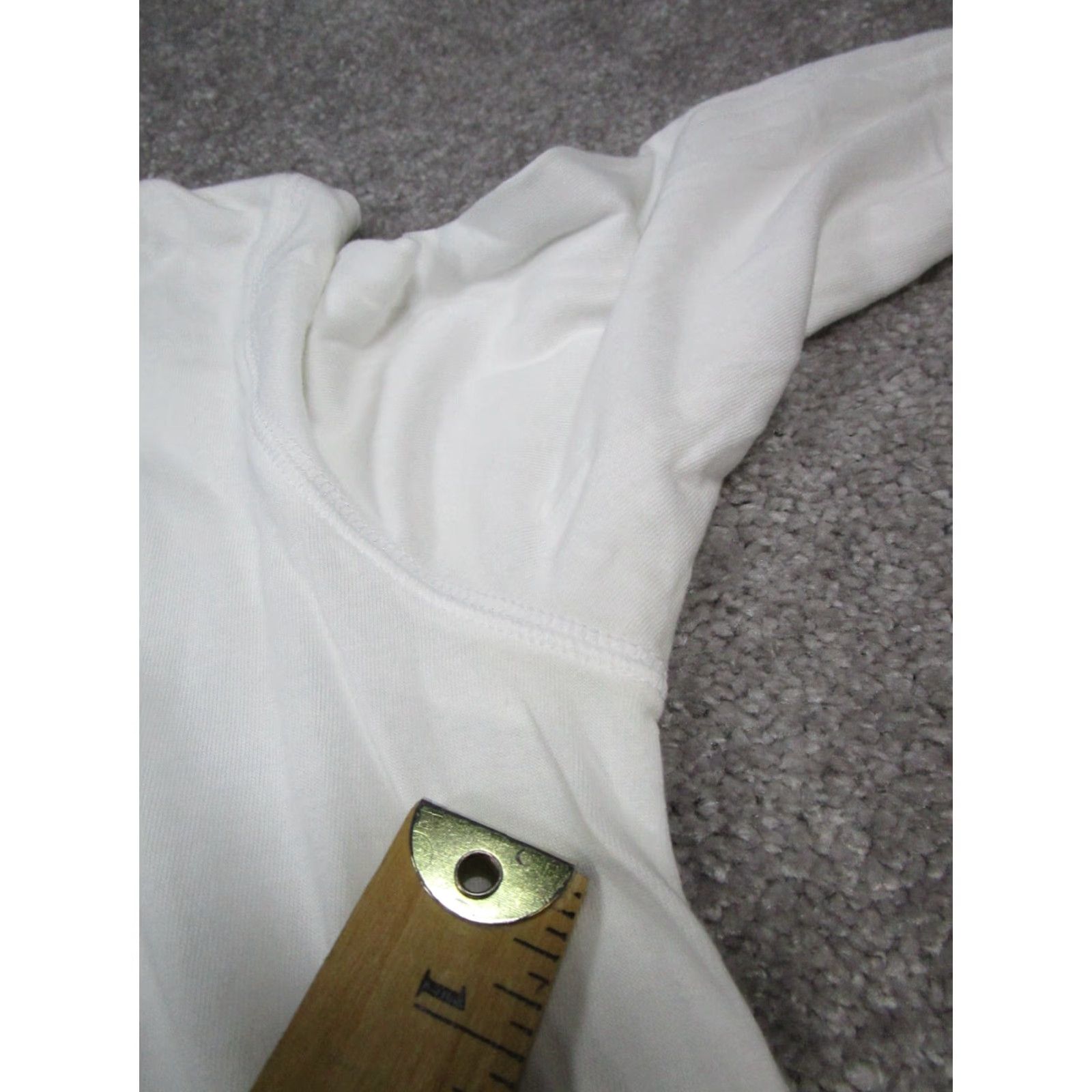 J. Jill J.Jill Fit Everyday Hoodie Womens XS Petite White Cotton Blend Pullover Size XS / US 0-2 / IT 36-38 - 5 Thumbnail