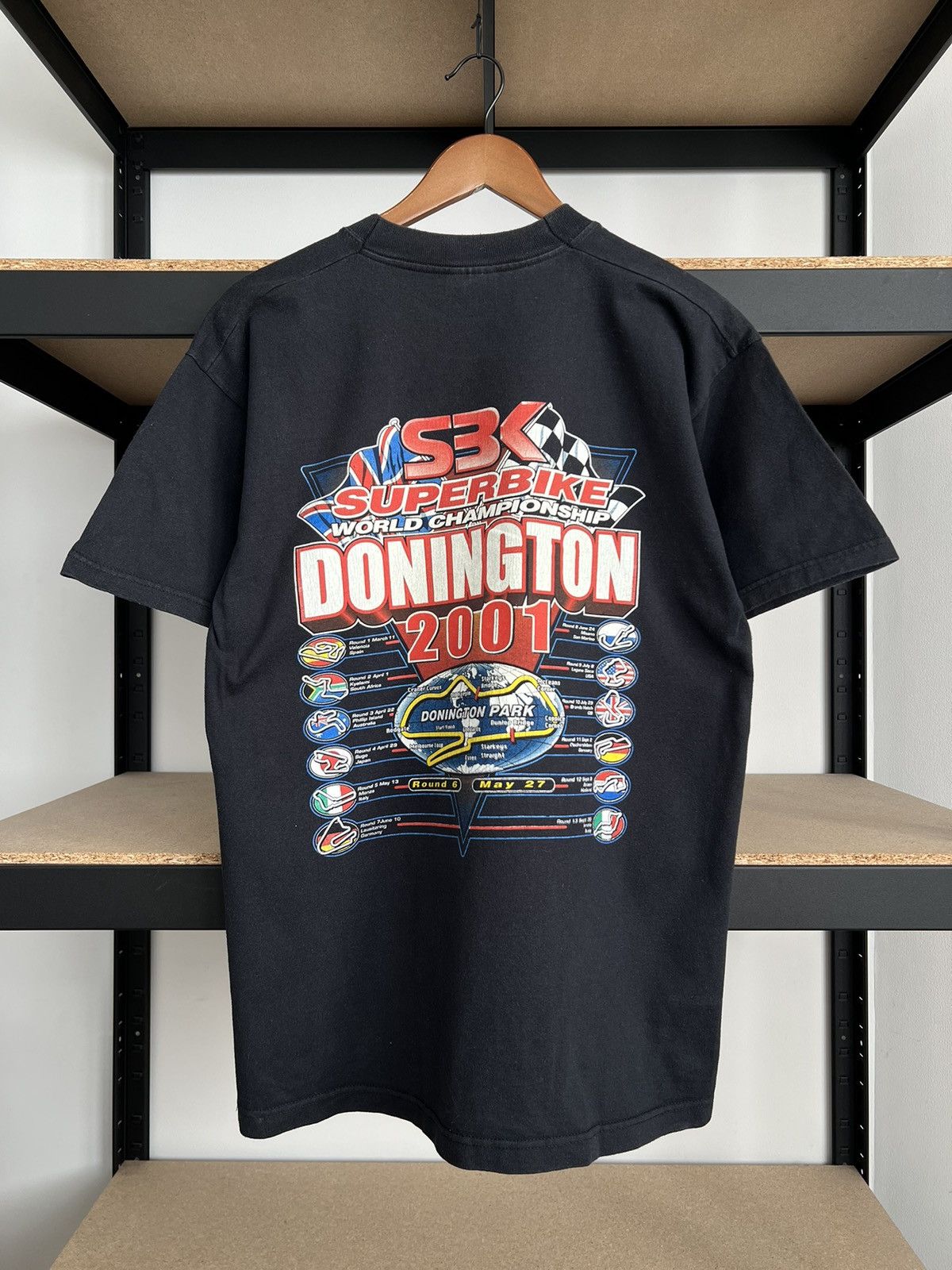 Vintage Vintage 2001 Superbike World Championship SBK Motocross Tee Size US L / EU 52-54 / 3 - 4 Thumbnail