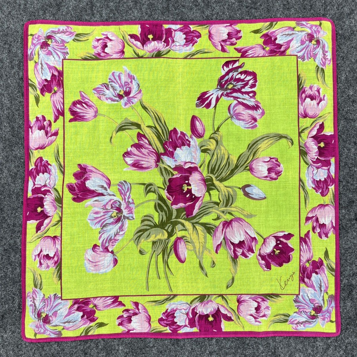 Kenzo × Vintage Kenzo Handkerchief / Bandana / Neckerchief B356 Size ONE SIZE - 1 Thumbnail