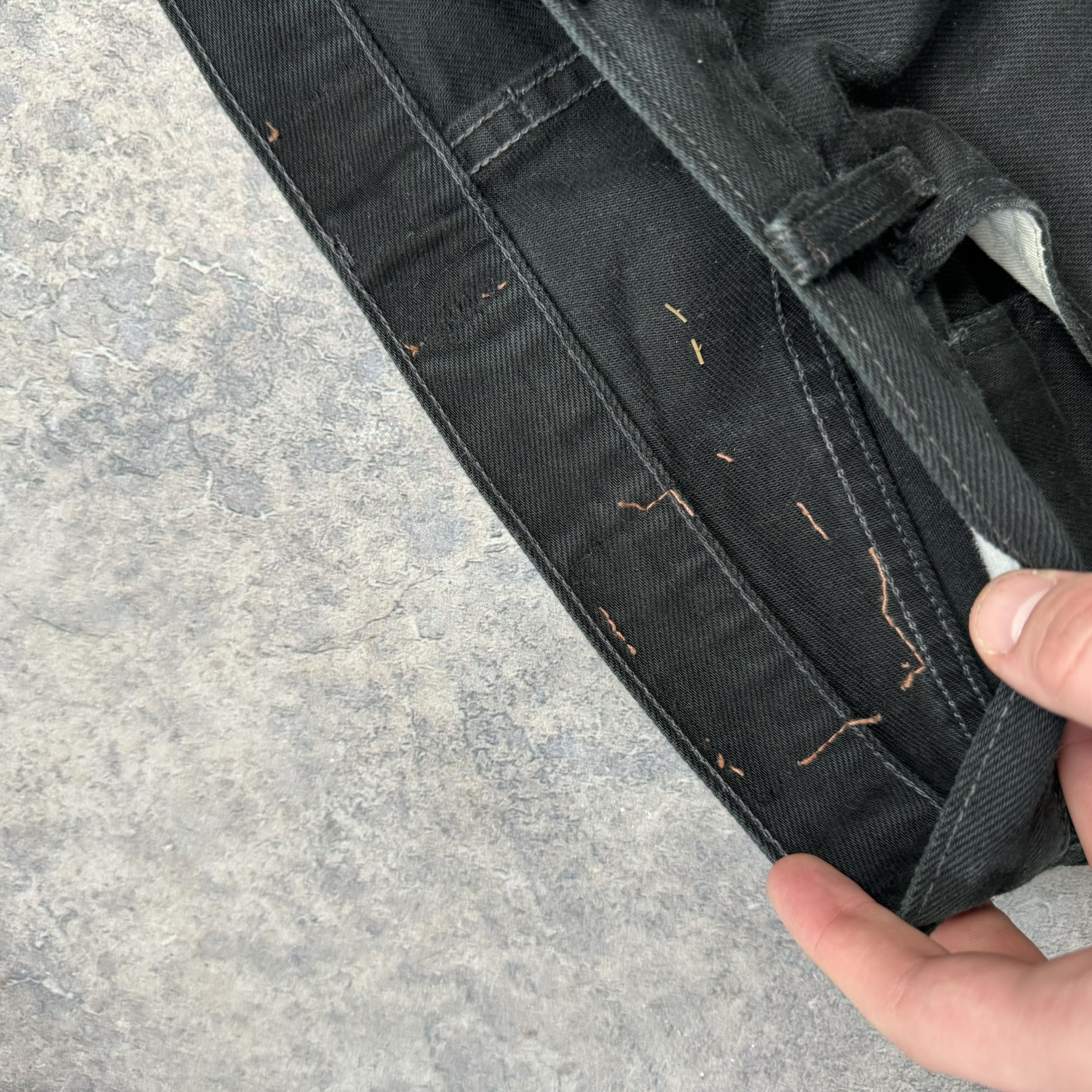 Levi's VINTAGE LEVIS PATCHWORK DISTRESSED BLACK JEANS - SIZE 32x32 Size US 32 / EU 48 - 7 Thumbnail