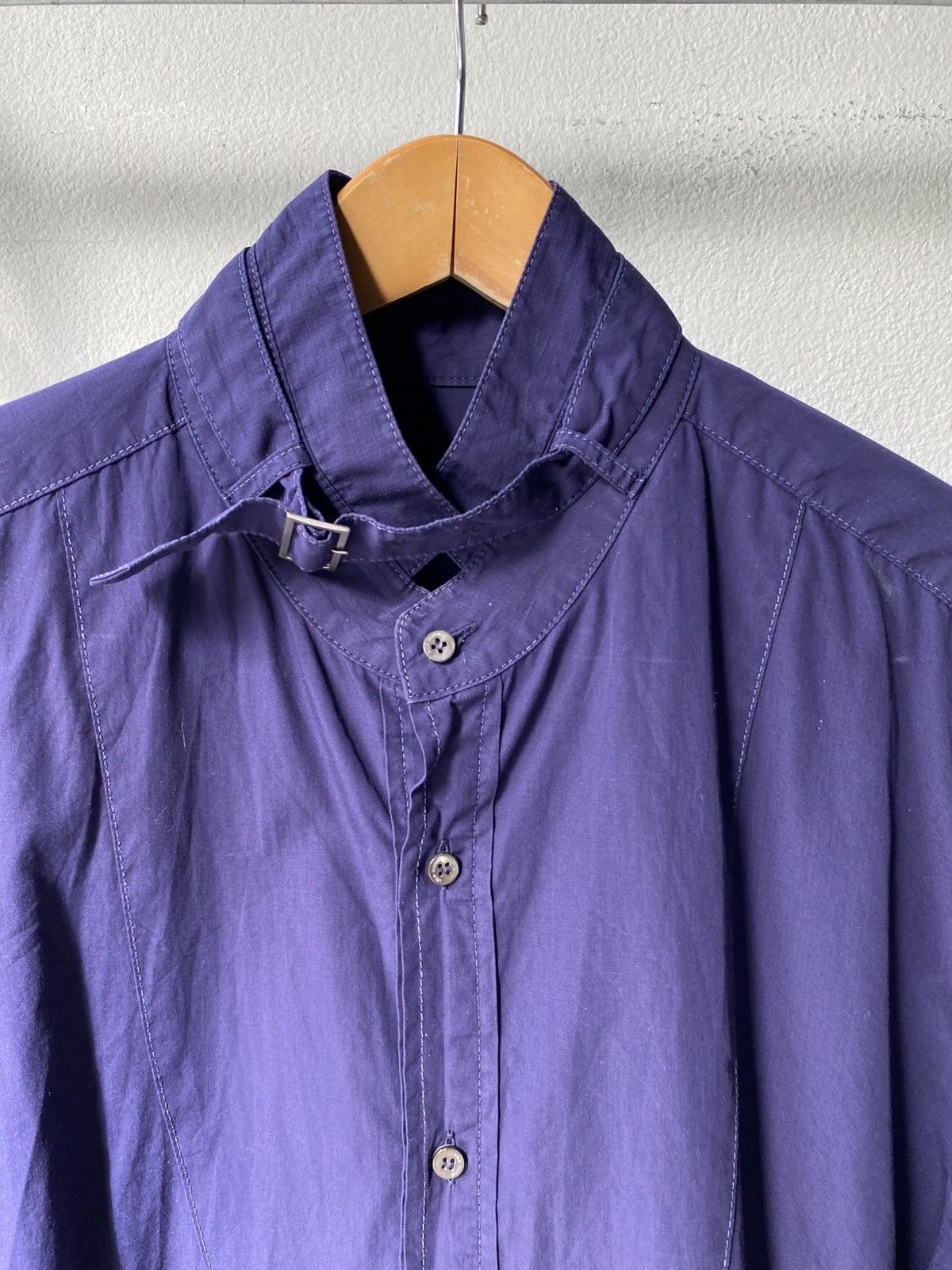 Solid Homme × Wooyoungmi SOLID HOMME Blue Long-Sleeve Shirt Size US M / EU 48-50 / 2 - 13 Thumbnail