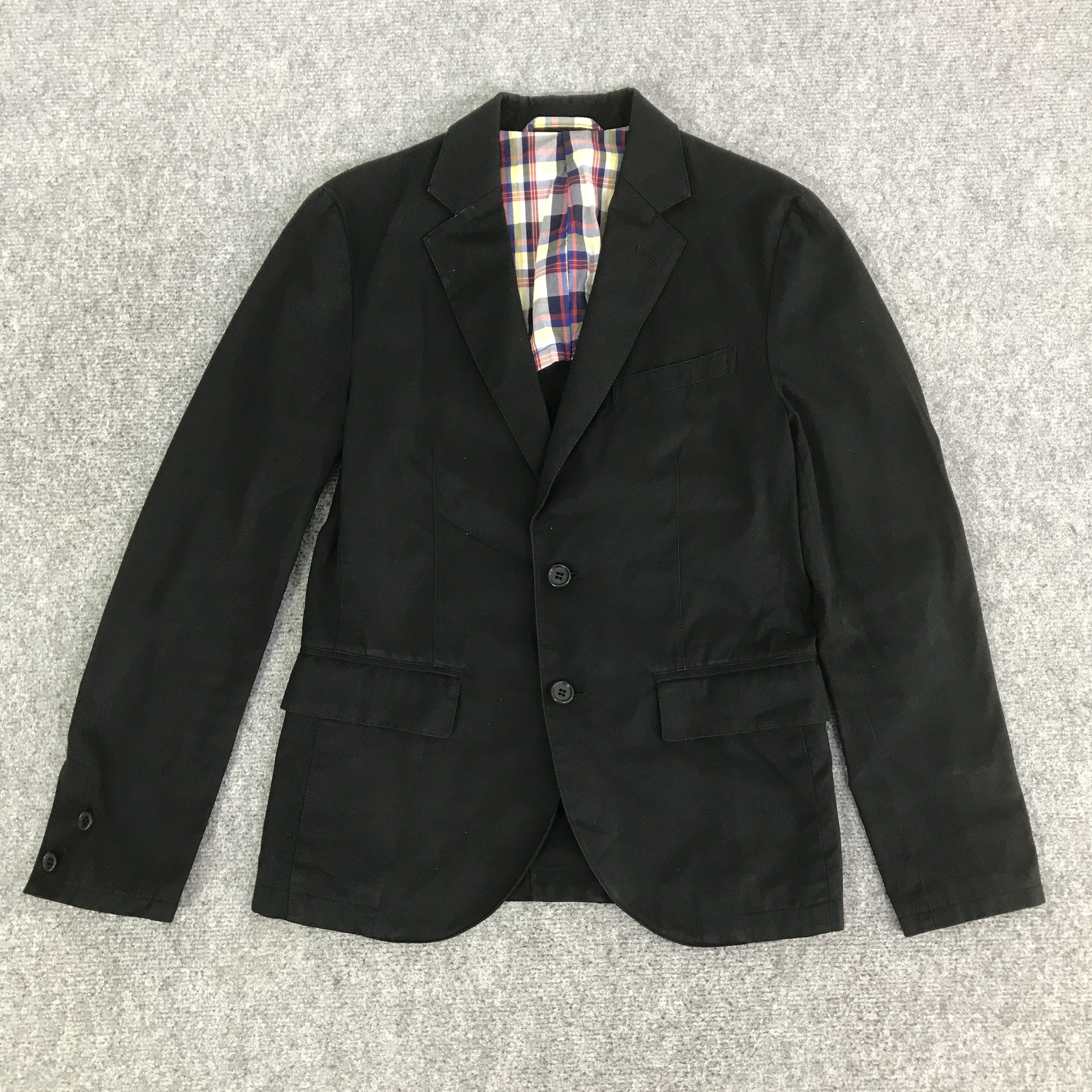 Katharine Hamnett London HAMNETT BLACK BLAZER JACKET K125B2 Size US S / EU 44-46 / 1 - 1 Thumbnail