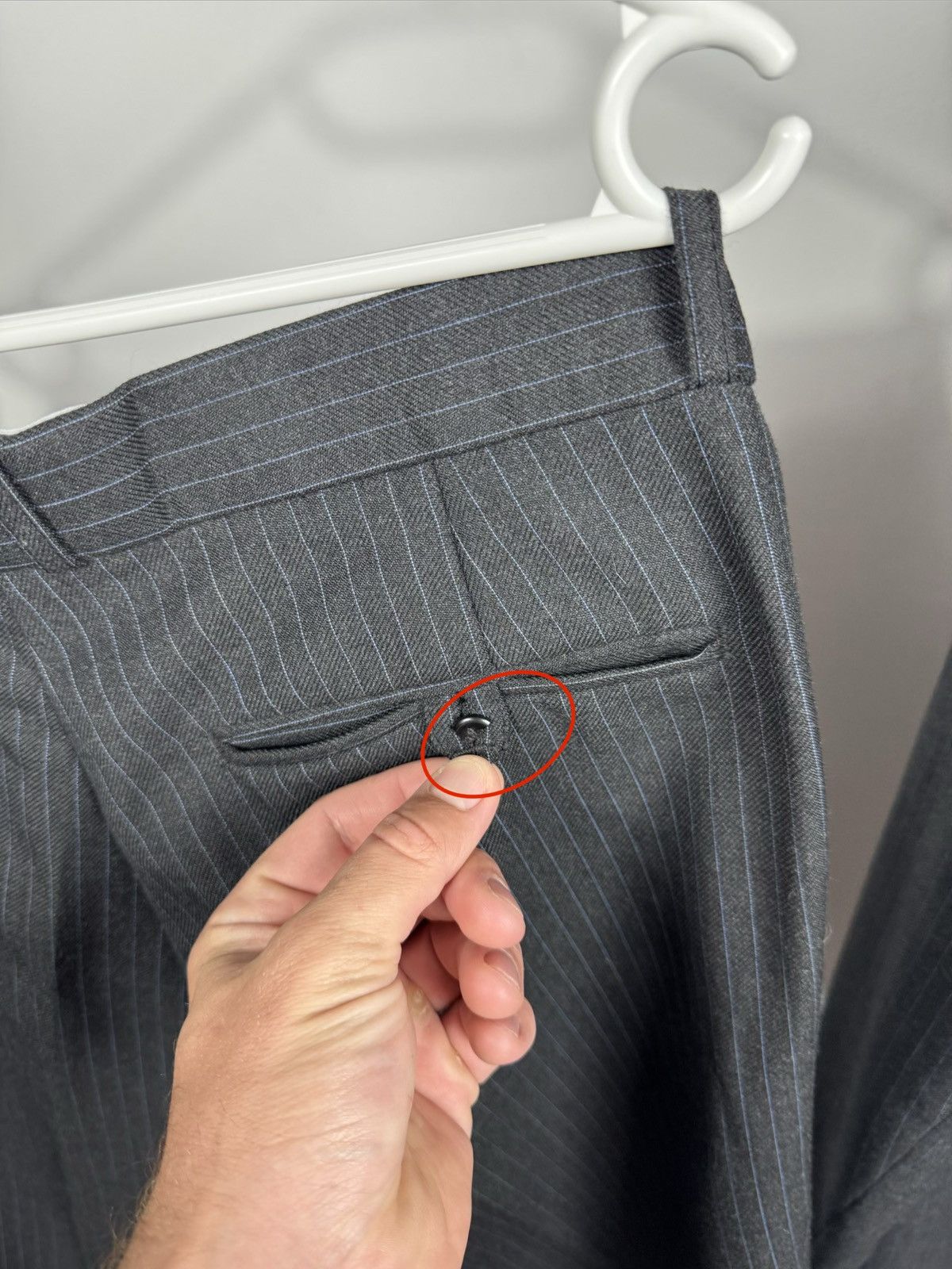 Other Vintage Dunn & Co Wool Pinstripe Blazer Pants Suit Britain Size 42R - 15 Thumbnail