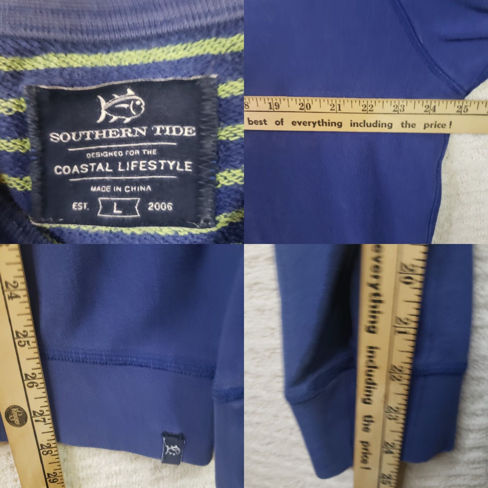 Southern Tide Southern Tide Sweatshirt Men's L Blue Coastal Lifestyle Pullover Fishing Boating Size US L / EU 52-54 / 3 - 8 Thumbnail