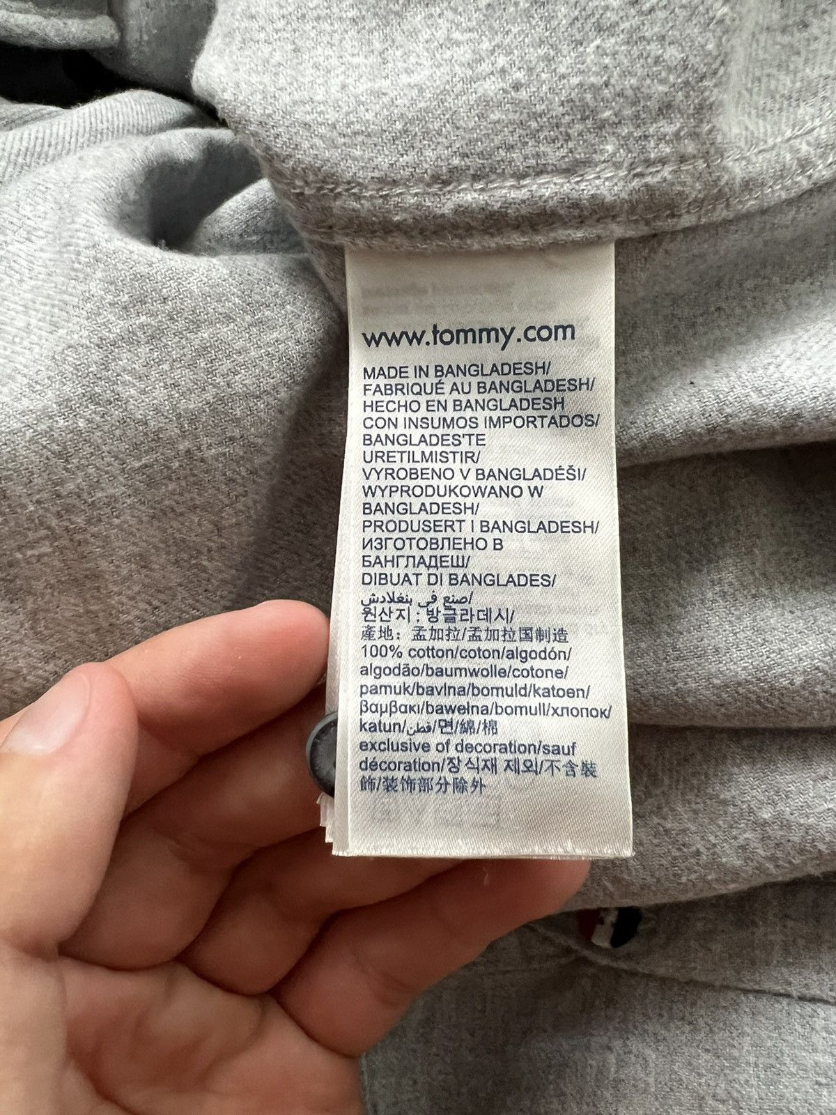 Tommy Jeans Tommy Hilfiger grey Shirt Size US L / EU 52-54 / 3 - 6 Thumbnail