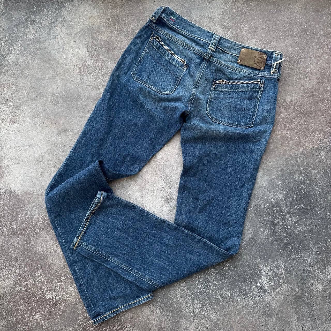 Diesel × Vintage Diesel Vintage Low Rise Y2K Washed Denim Jeans Size 29" - 6 Thumbnail