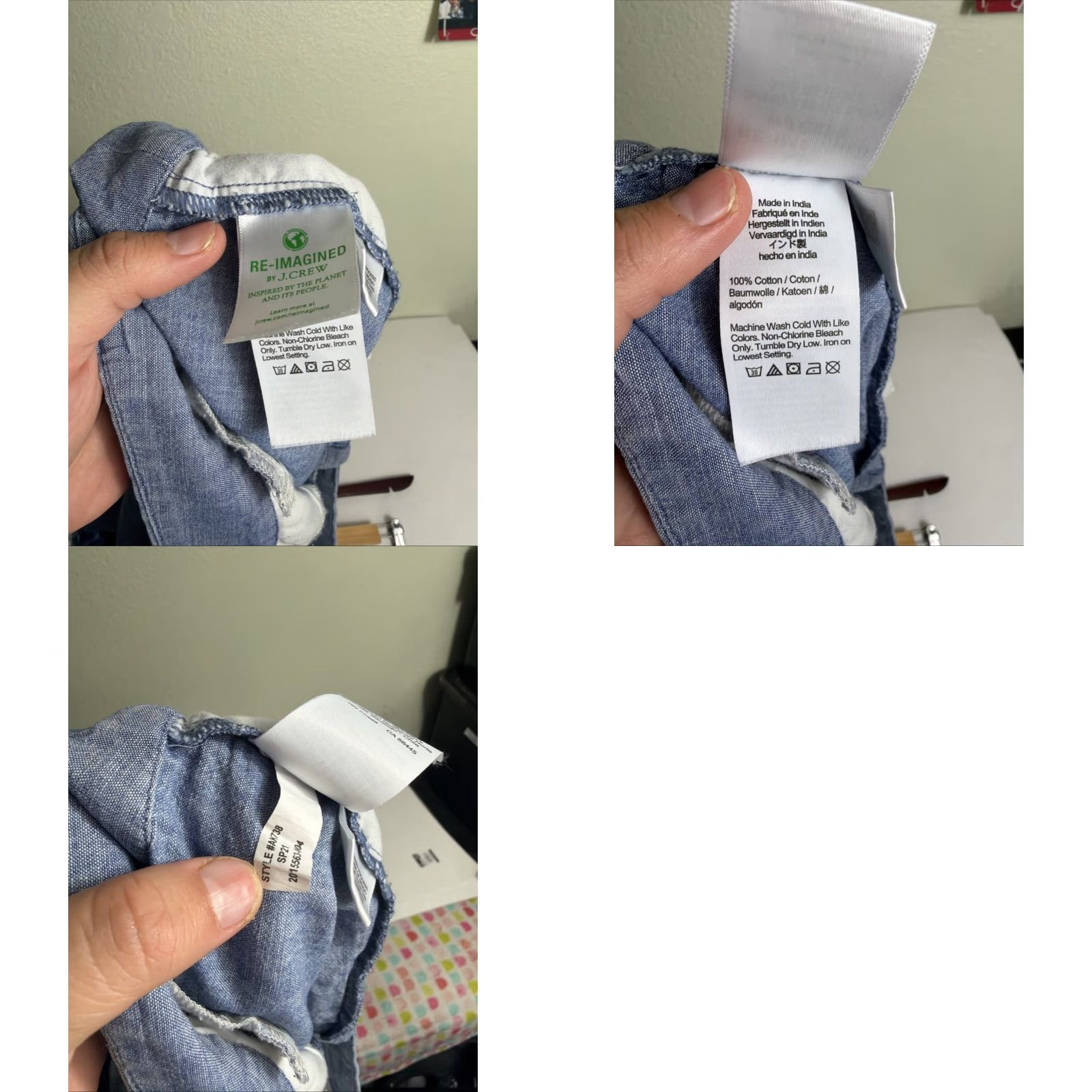 J.Crew J Crew Shorts Women Size 4 Denim Blue Chambray Cotton 30x3.5 Size 28" / US 6 / IT 42 - 8 Thumbnail