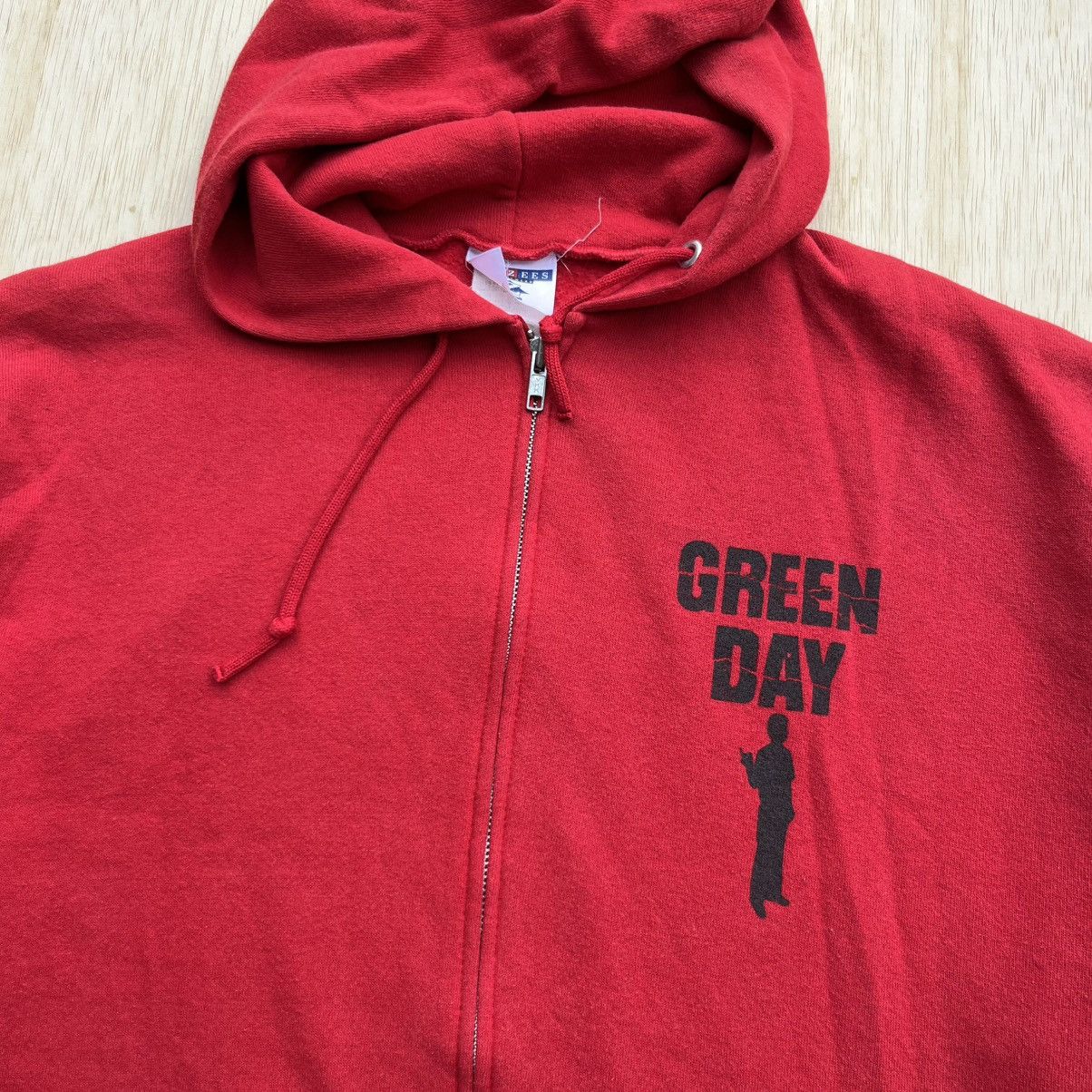 Jerzees GREEN DAY MINORITY 90s RARE HOODIE VINTAGE Size US L / EU 52-54 / 3 - 4 Thumbnail