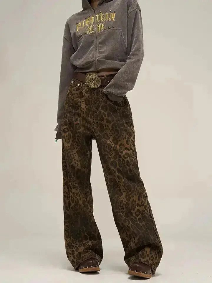 Japanese Brand Leapord Style Pant Size US 32 / EU 48 - 1 Thumbnail