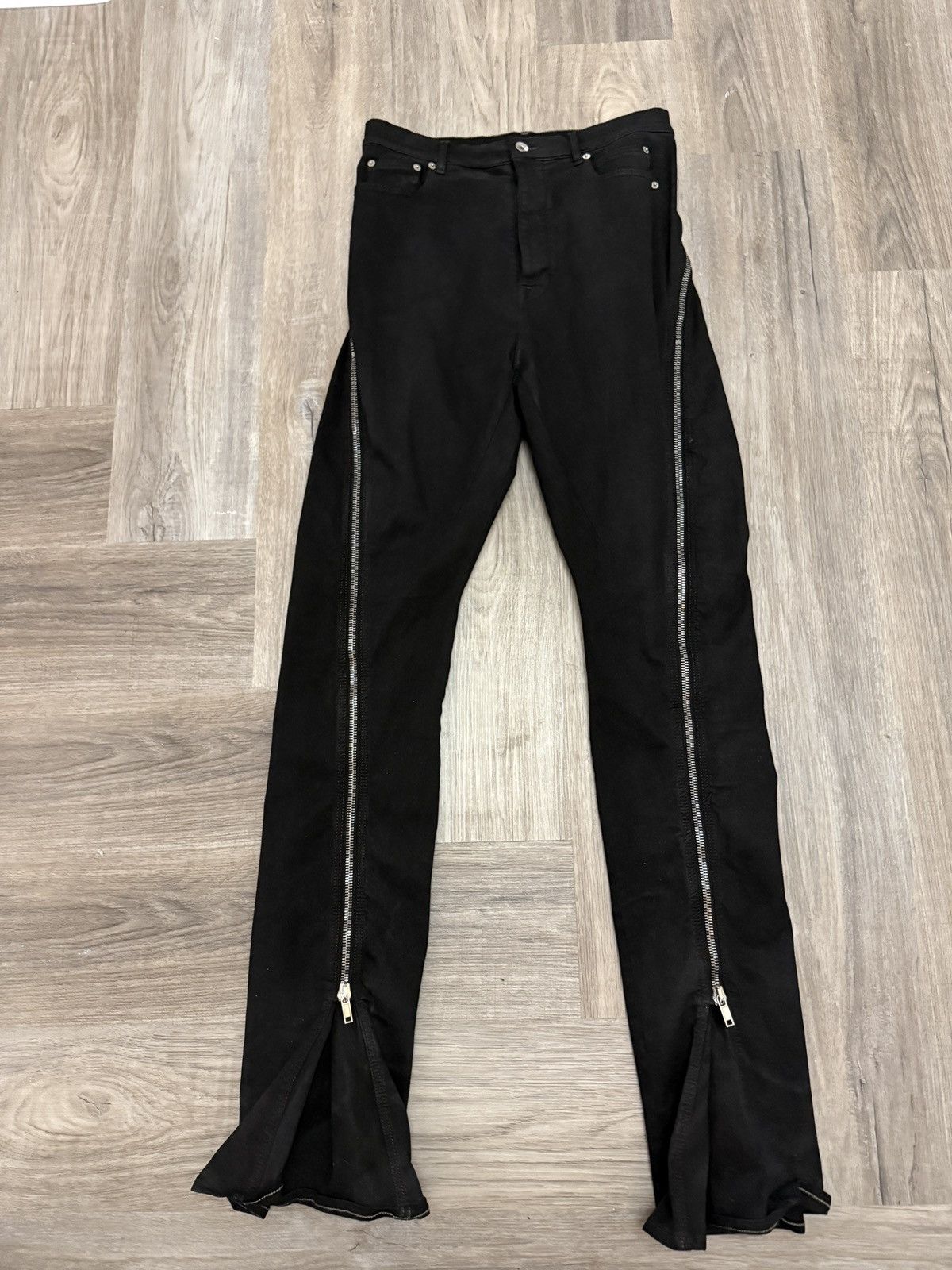 Rick Owens Rick Owens DRKSHDW SBB Bolan Zipper Pants 32 Size US 32 / EU 48 - 1 Thumbnail