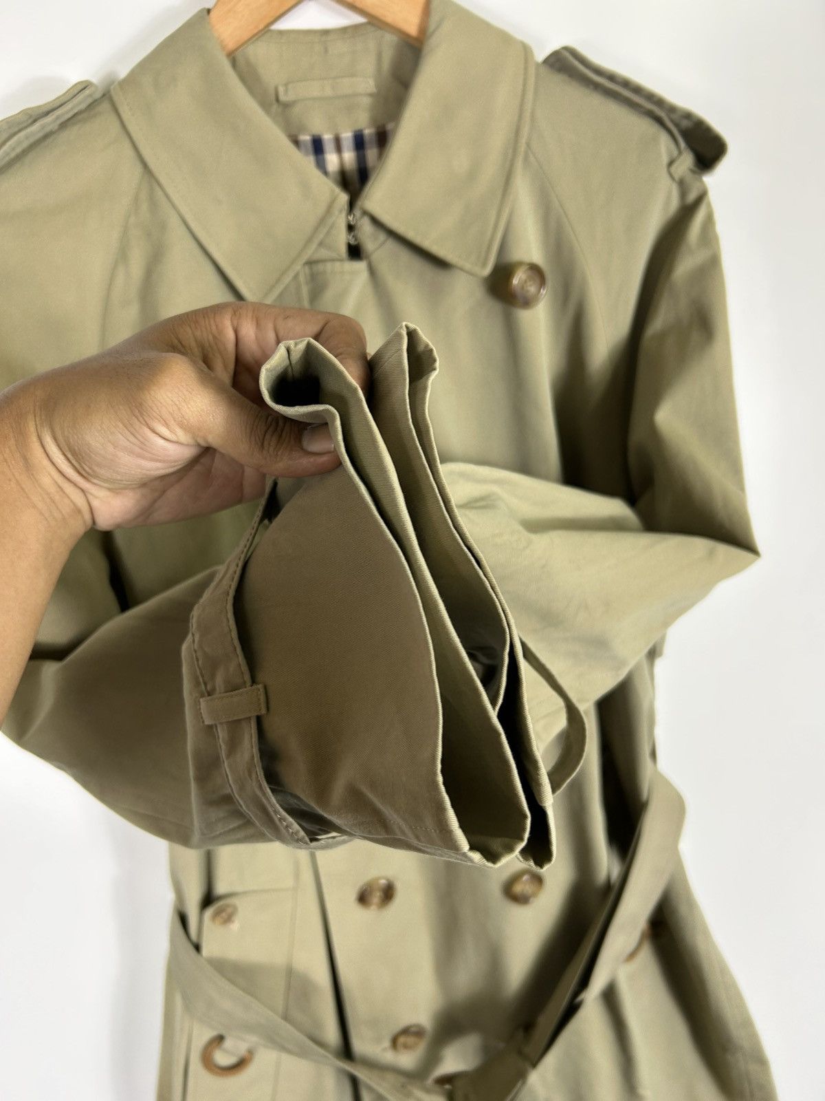 Aquascutum ⚡️Vintage Aquascutum London Double Breast Trench Long Coat Size US M / EU 48-50 / 2 - 8 Thumbnail