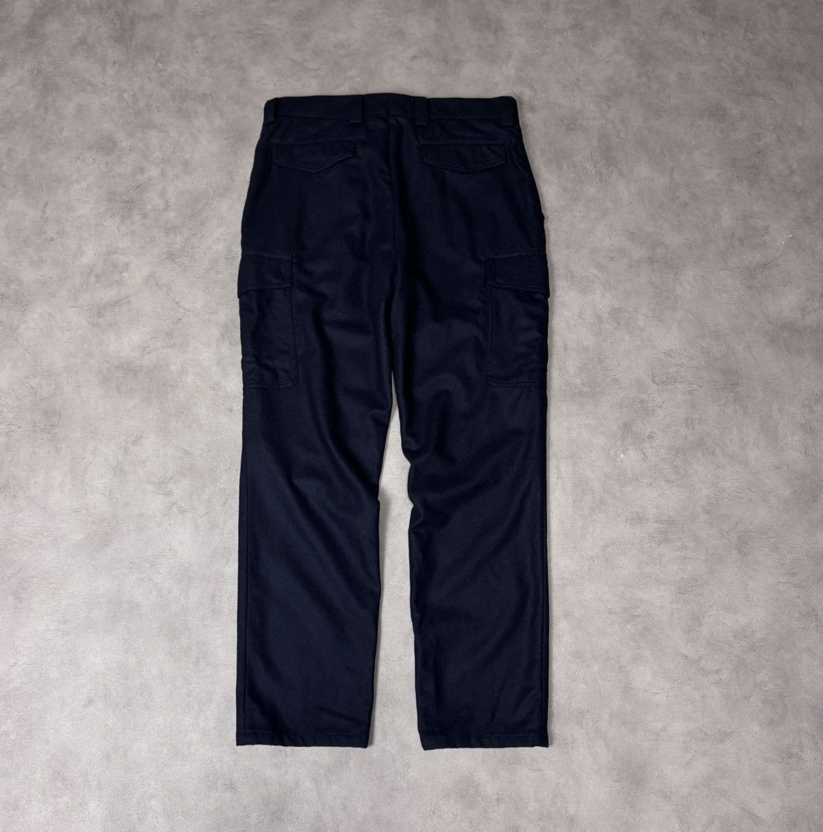 Brunello Cucinelli Brunello Cucinelli Men's Cargo Trouser Wool Navy Size:48 Size US 32 / EU 48 - 3 Thumbnail