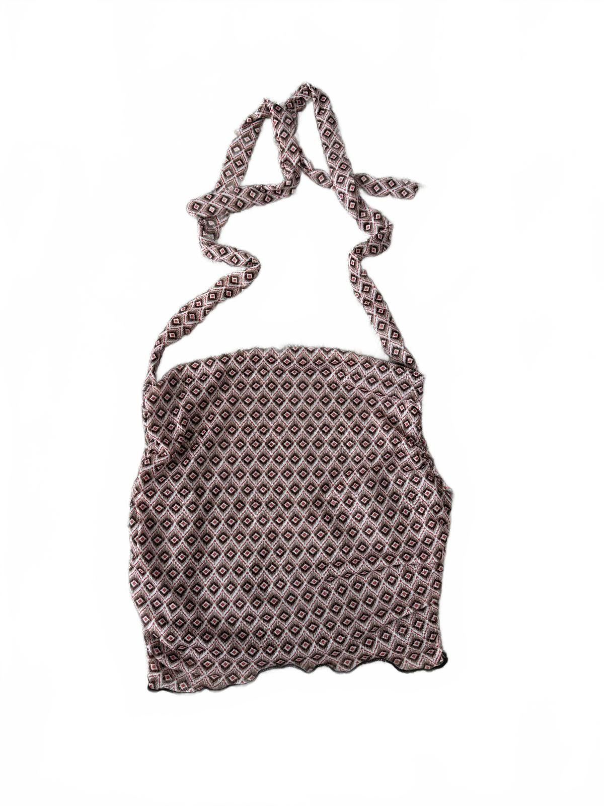 Designer Stylish Diamond Pattern Halter Top - Perfect for Summer Size XS / US 0-2 / IT 36-38 - 1 Thumbnail