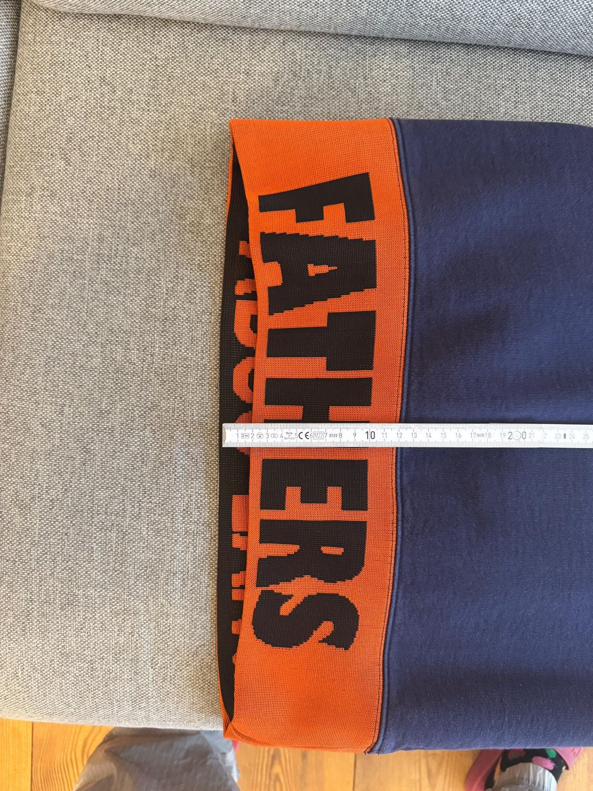 Raf Simons × Sterling Ruby Fathers // Abus lang shark bite sweater with text ribbing Size US XL / EU 56 / 4 - 9 Thumbnail