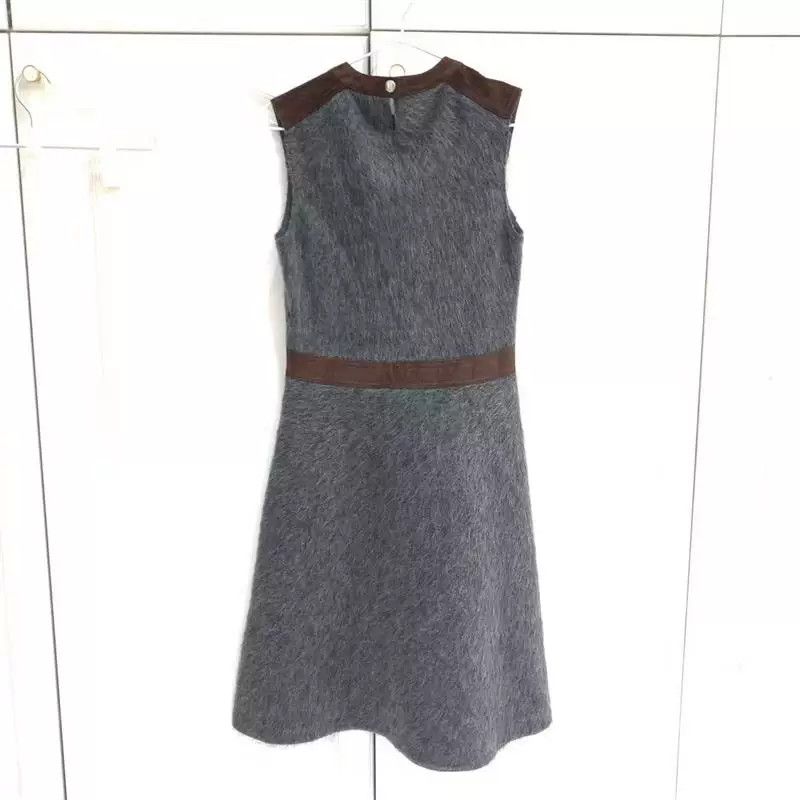 Louis Vuitton LV Gray Alpaca Wool Dress Size S / US 4 / IT 40 - 1 Preview